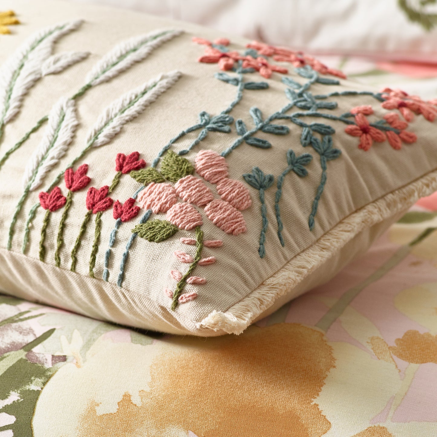 Catherine Lansfield Countryside Floral Filled Cushion