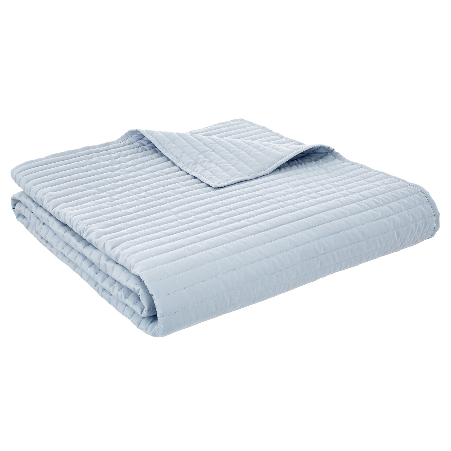 Bianca Quilted Lines Bedspread - Blue