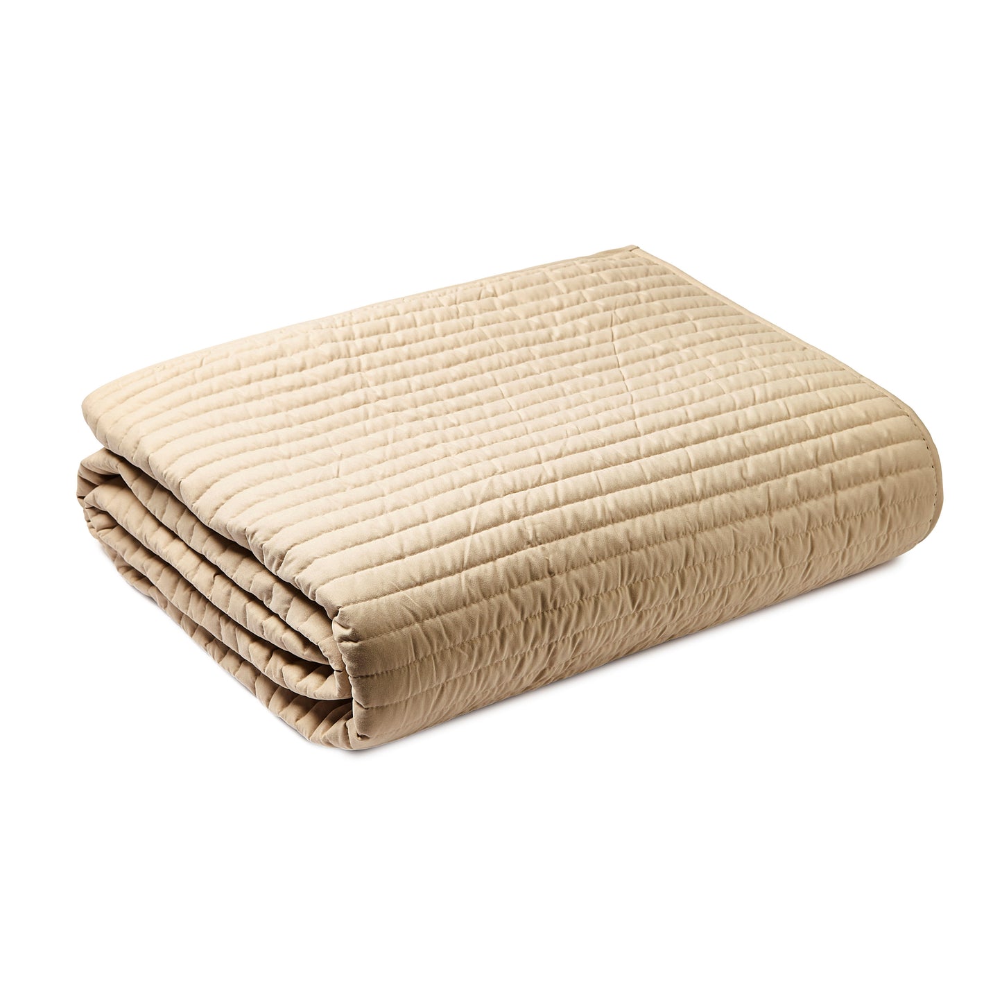 Bianca Quilted Lines Bedspread - Natural