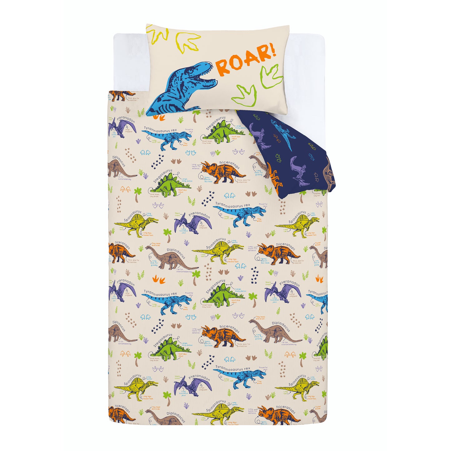 Catherine Lansfield Prehistoric Dinosaurs Duvet Cover Set