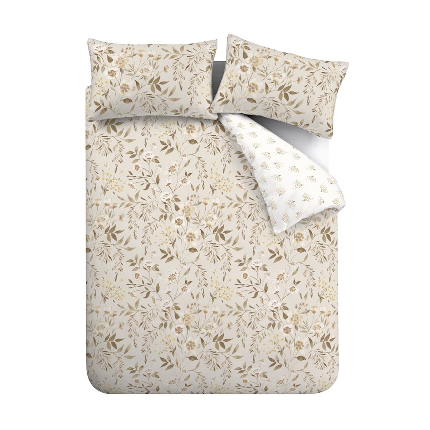 Catherine Lansfield Isadora Floral Duvet Cover Set - Natural