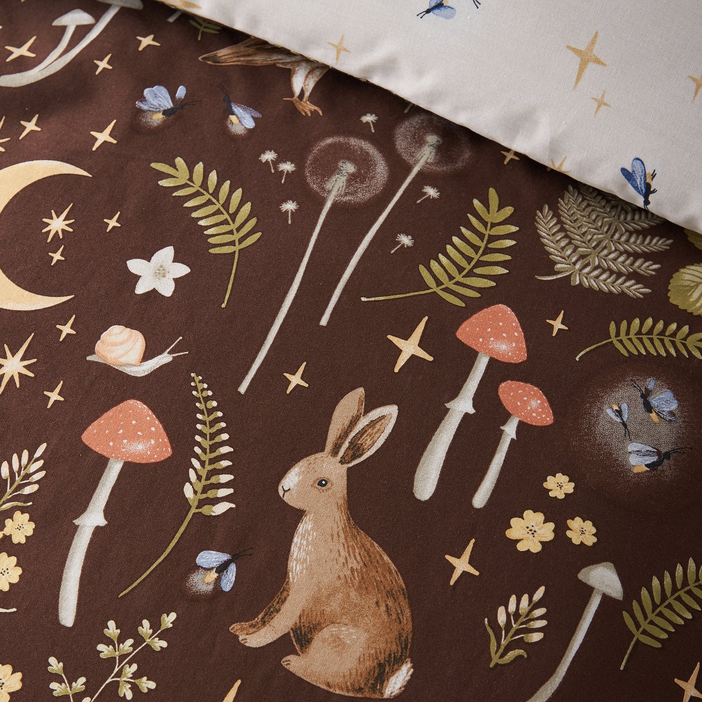 Catherine Lansfield Enchanted Twilight Duvet Cover Set - Chocolate