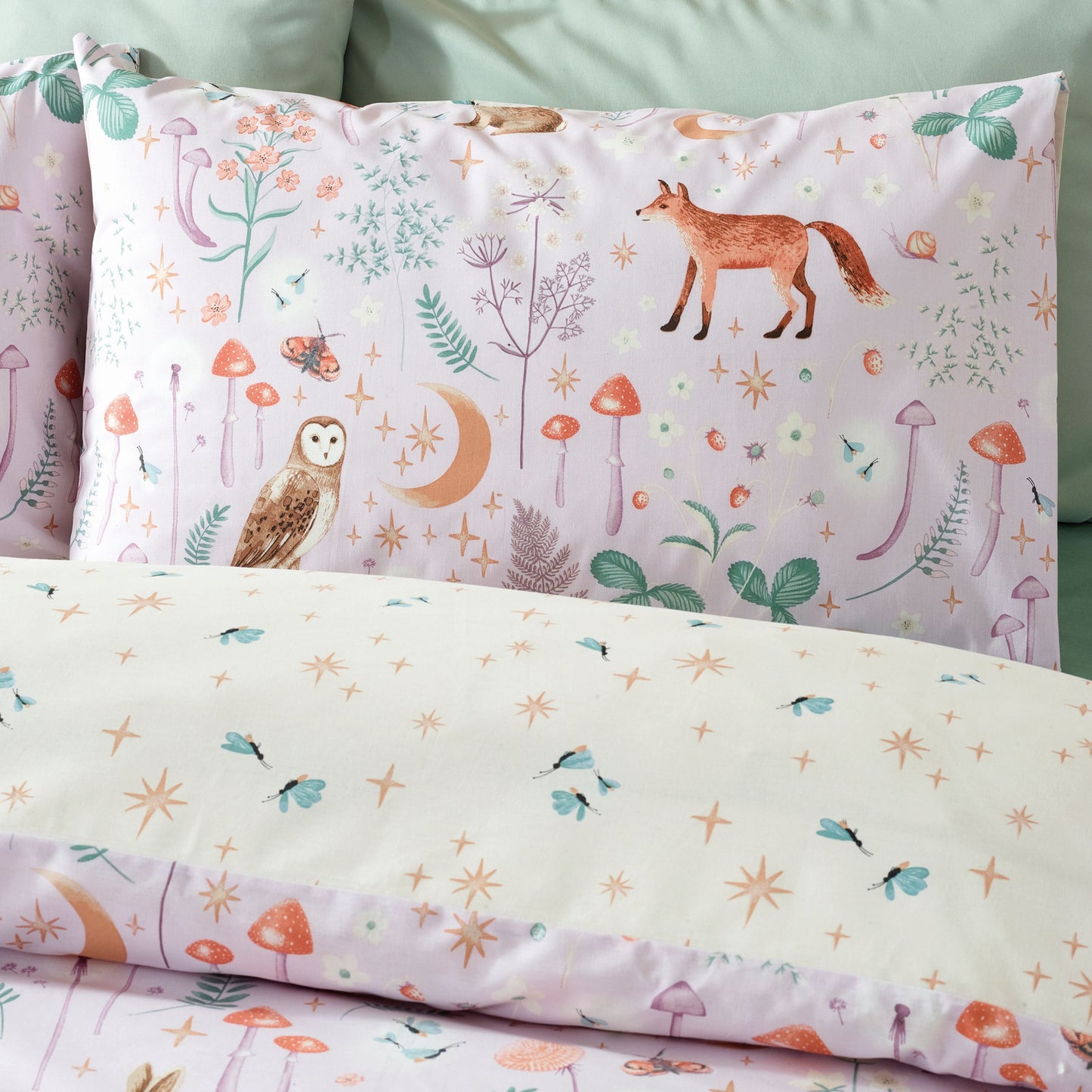 Catherine Lansfield Enchanted Twilight Duvet Cover Set - Lilac