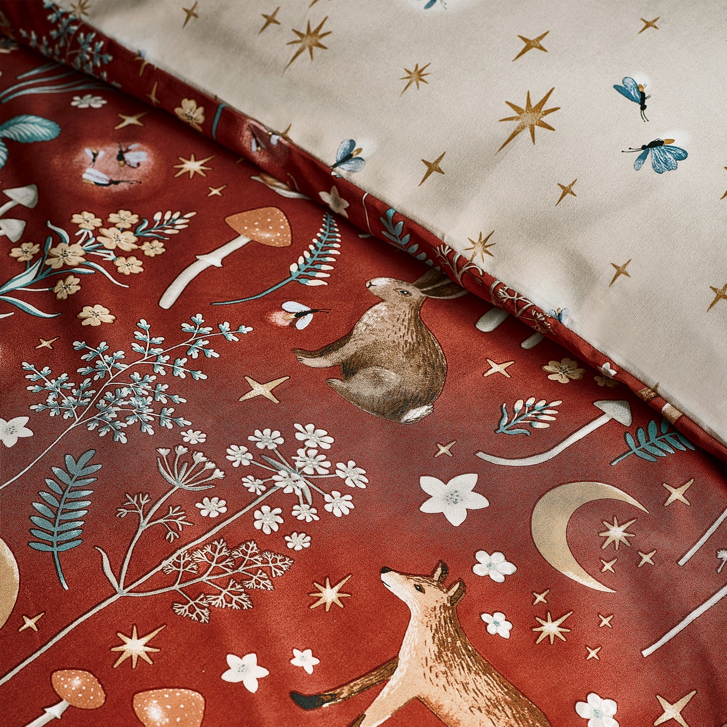 Catherine Lansfield Enchanted Twilight Duvet Cover Set - Burnt Orange