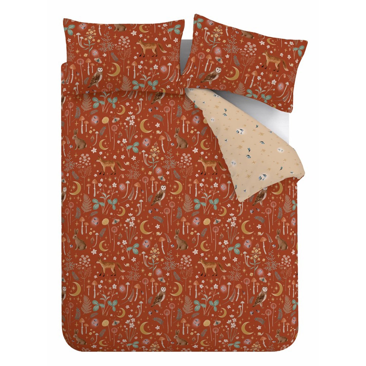 Catherine Lansfield Enchanted Twilight Duvet Cover Set - Burnt Orange