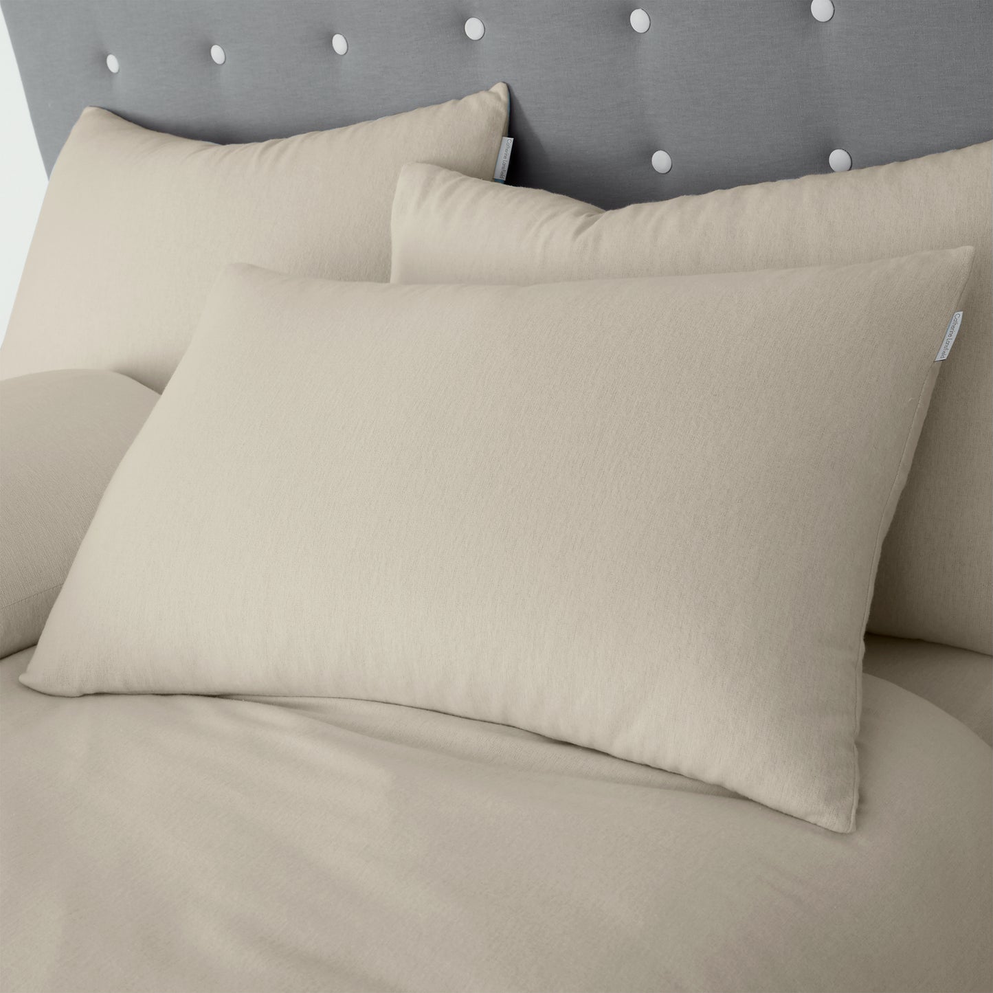 Catherine Lansfield Brushed Cotton Fitted Sheet - Cream