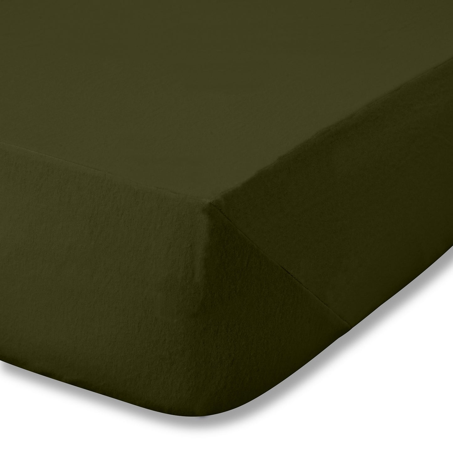 Catherine Lansfield Brushed Cotton Fitted Sheet - Green