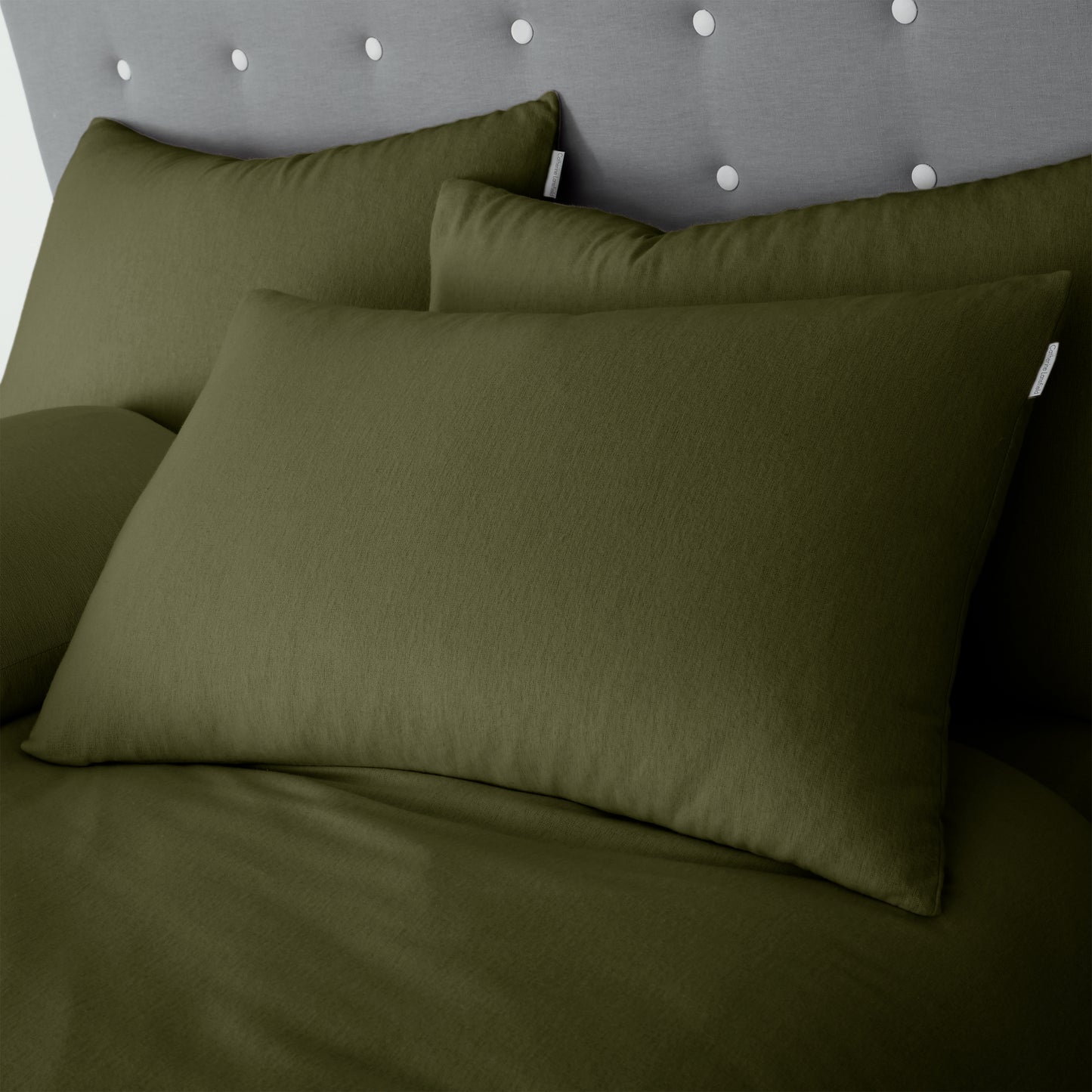 Catherine Lansfield Brushed Cotton Fitted Sheet - Green