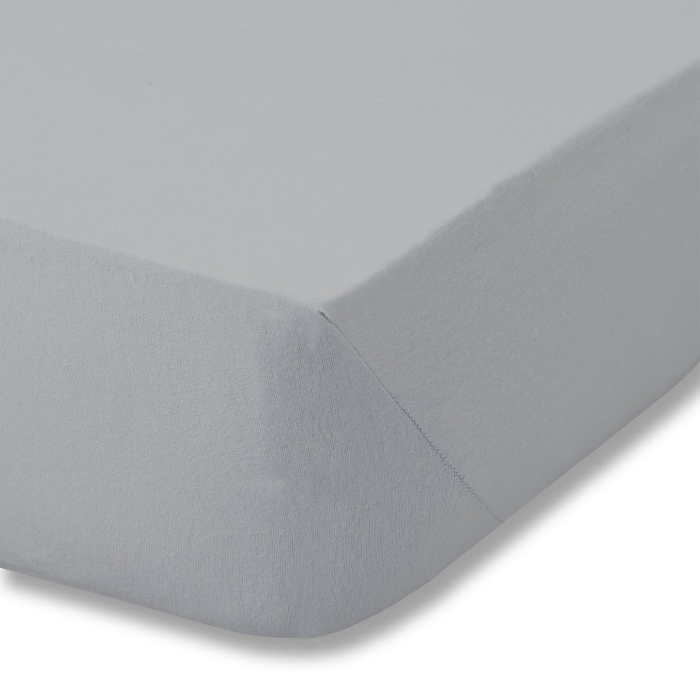 Catherine Lansfield Brushed Cotton Fitted Sheet - Grey