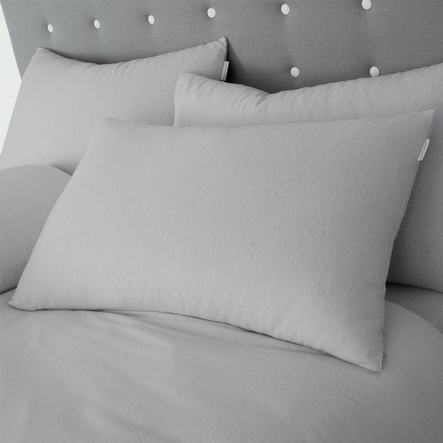 Catherine Lansfield Brushed Cotton Fitted Sheet - Grey