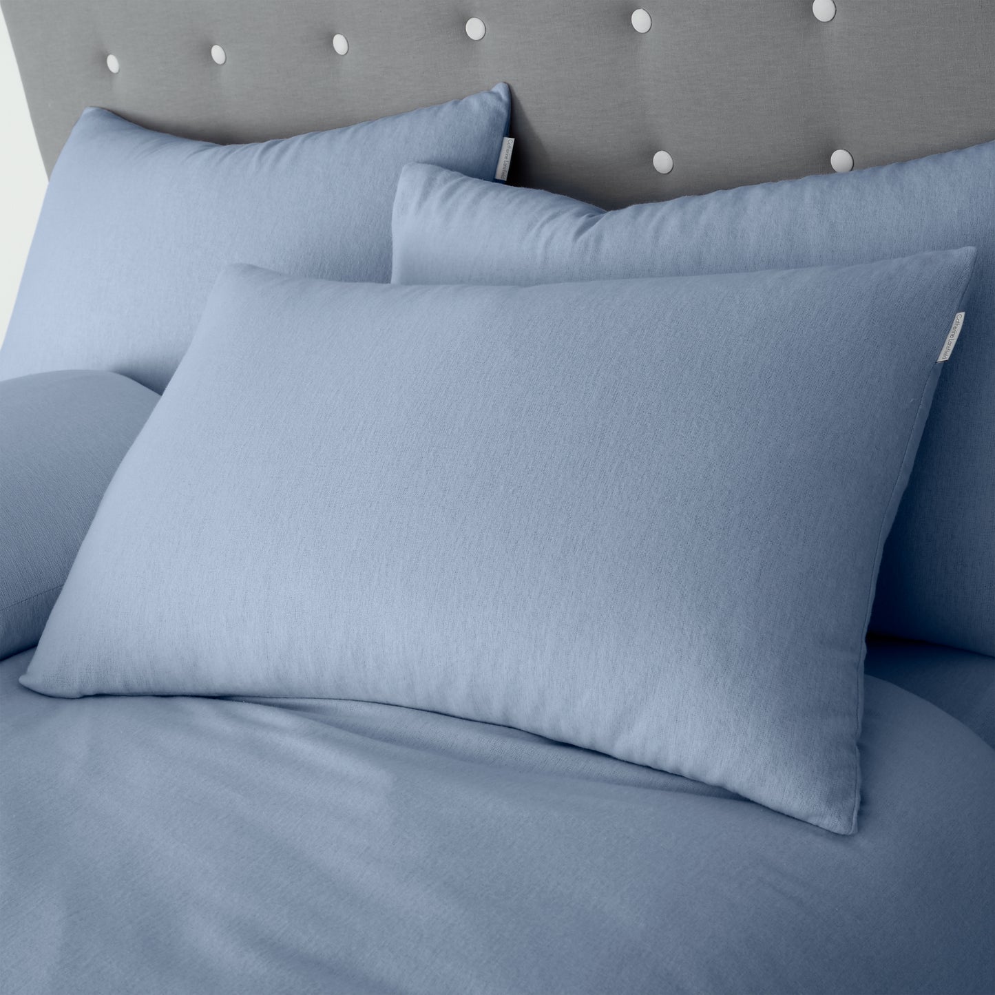 Catherine Lansfield Brushed Cotton Fitted Sheet - Lansfield Blue