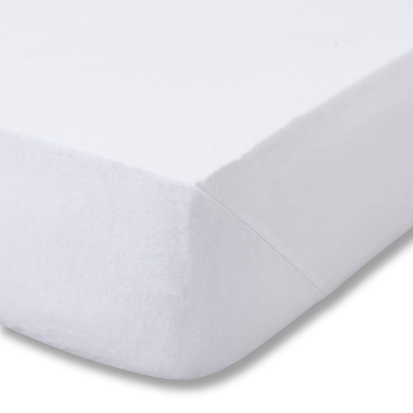 Catherine Lansfield Brushed Cotton Fitted Sheet - White