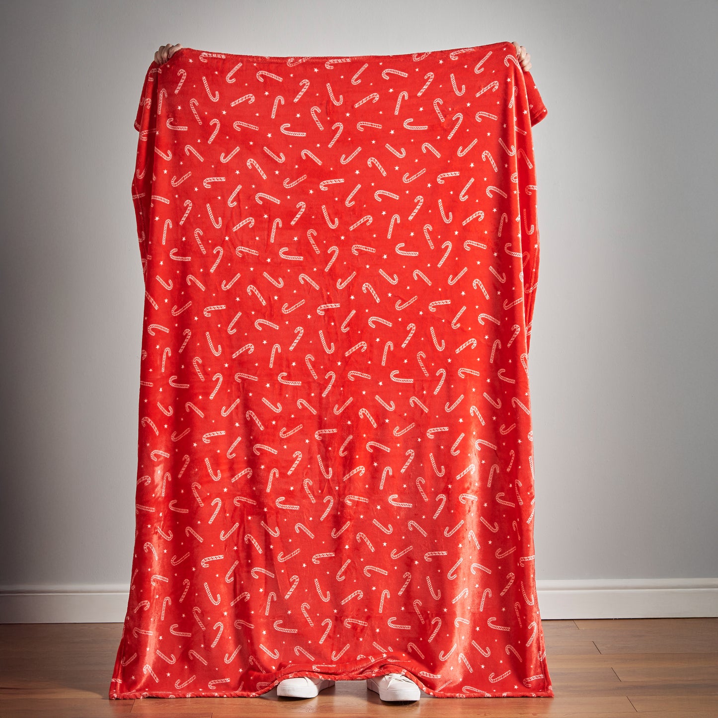 Catherine Lansfield Christmas Candy Cane Throw