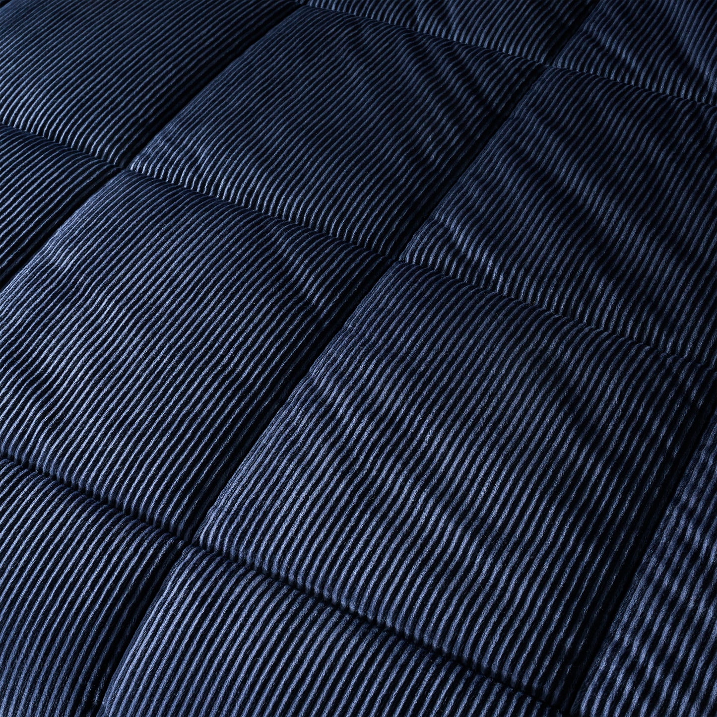 Catherine Lansfield Cosy Cord Coverless Duvet Comforter - Navy
