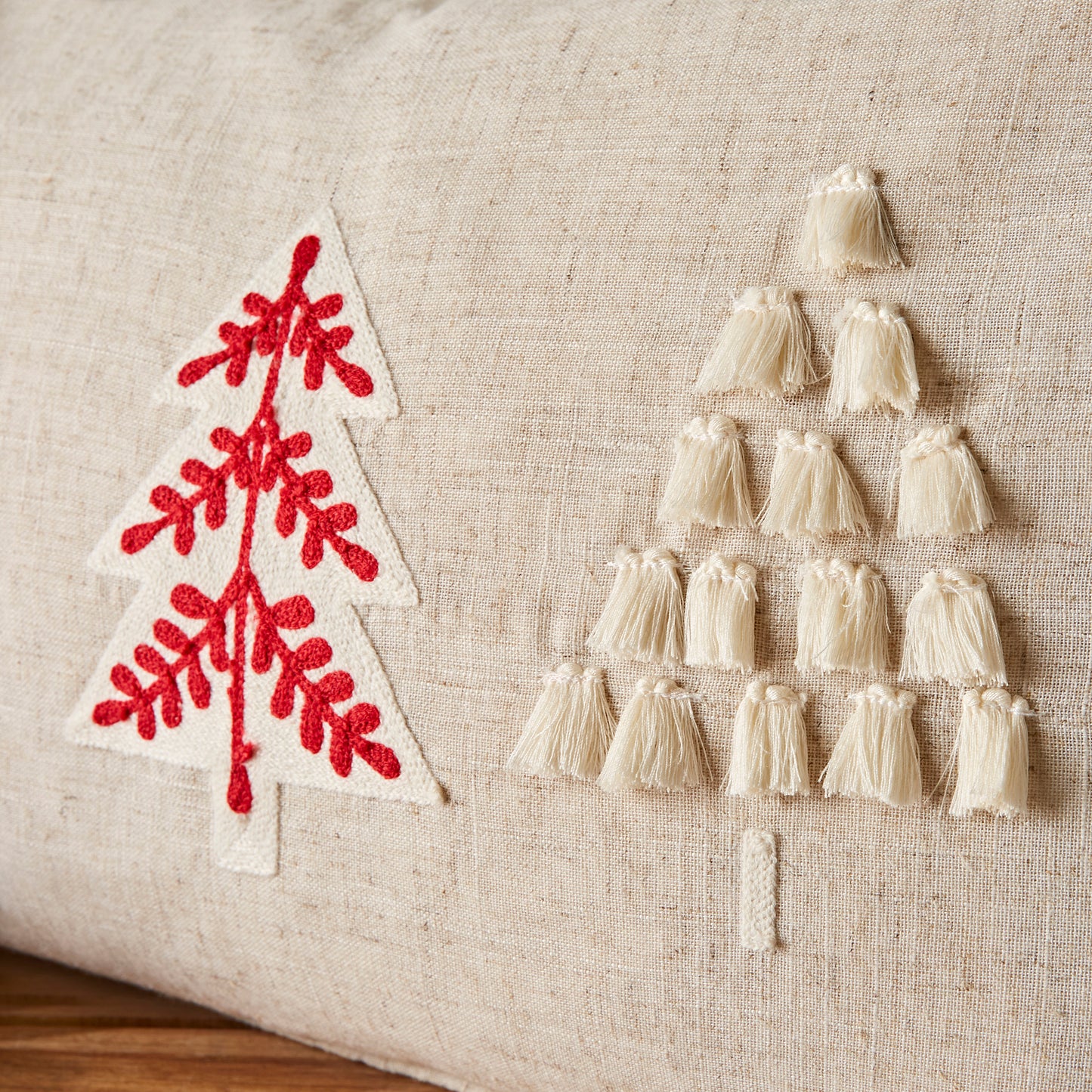 Catherine Lansfield Tufted Christmas Tree Filled Cushion