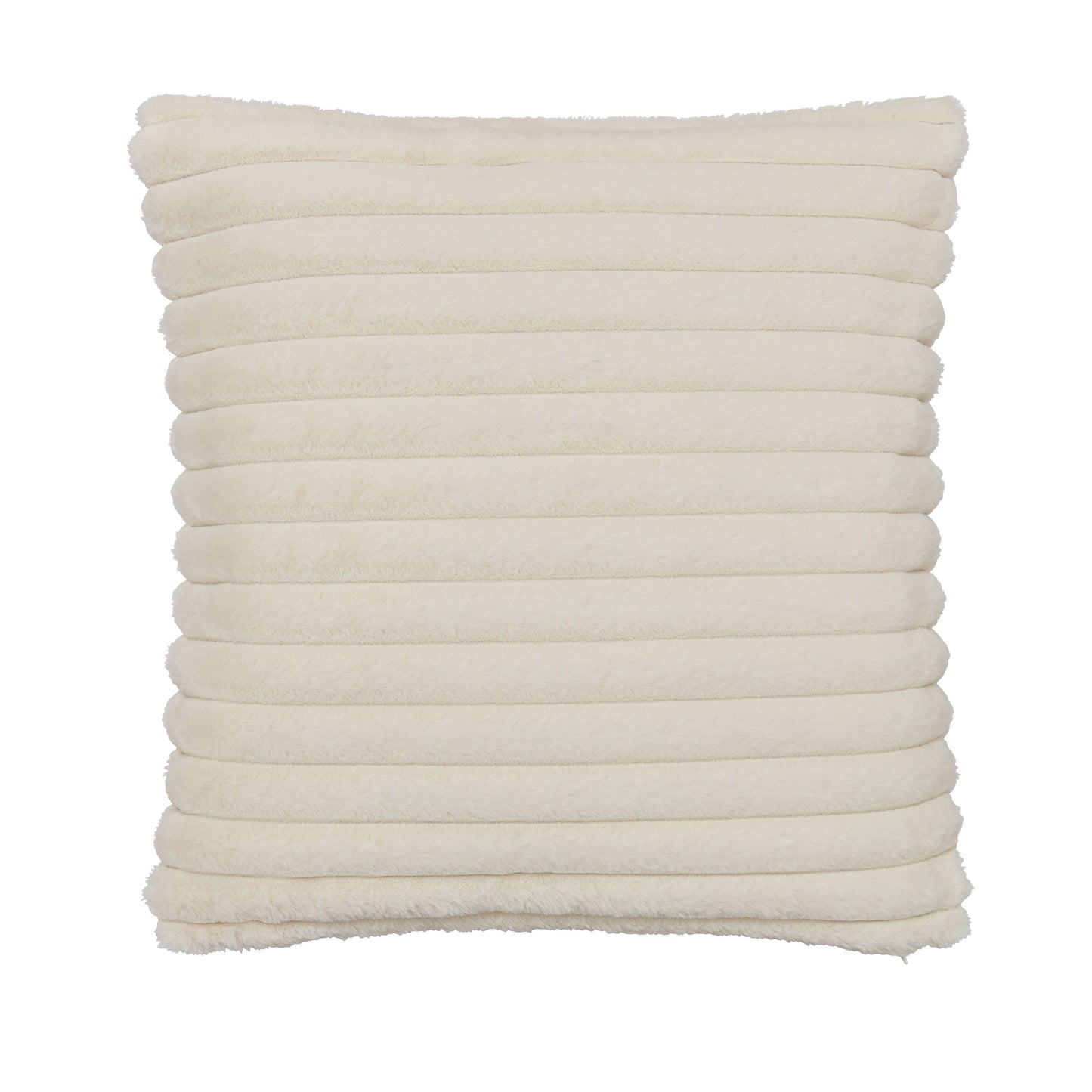 Catherine Lansfield Cosy Ribbed Filled Cushion - Cream