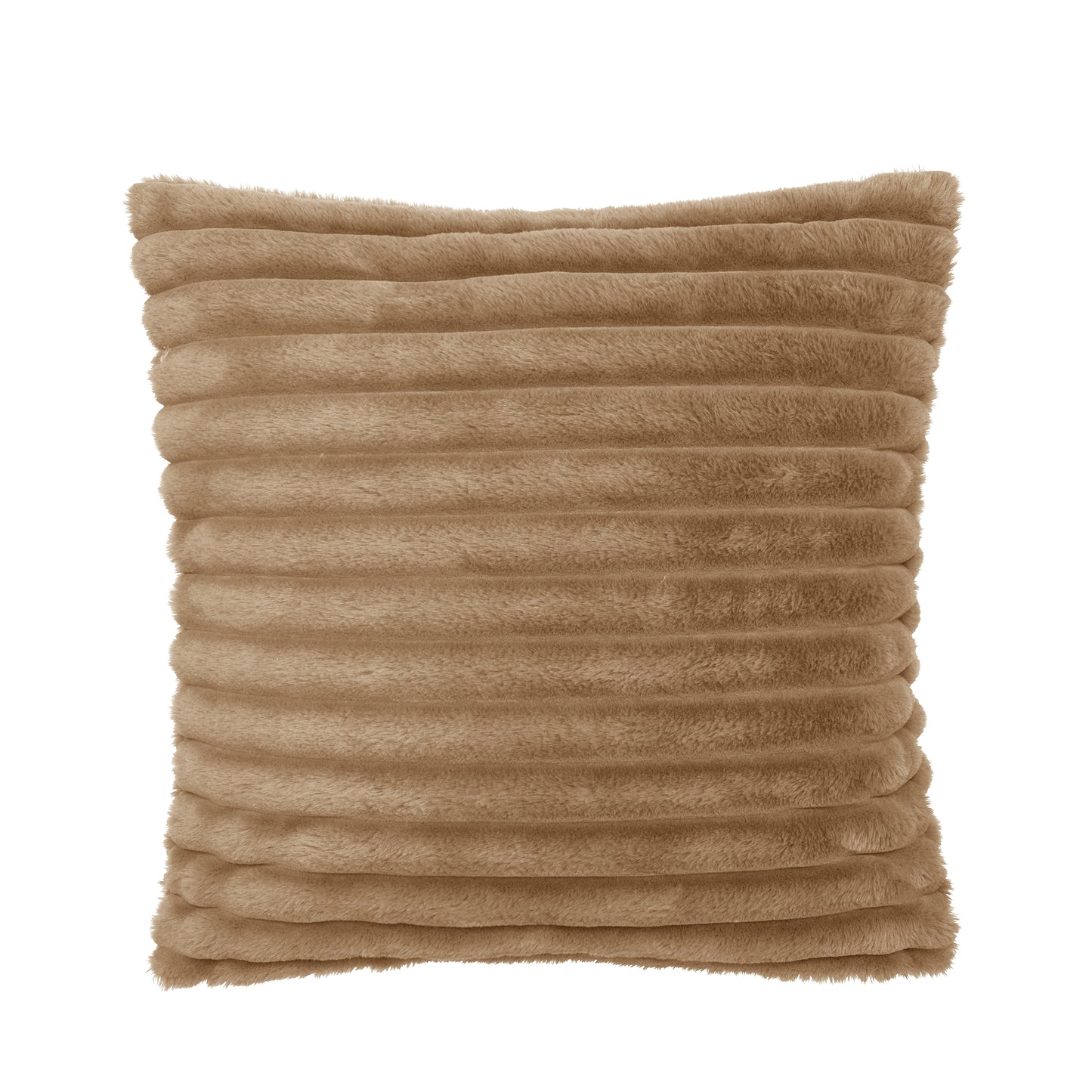 Catherine Lansfield Cosy Ribbed Filled Cushion - Natural