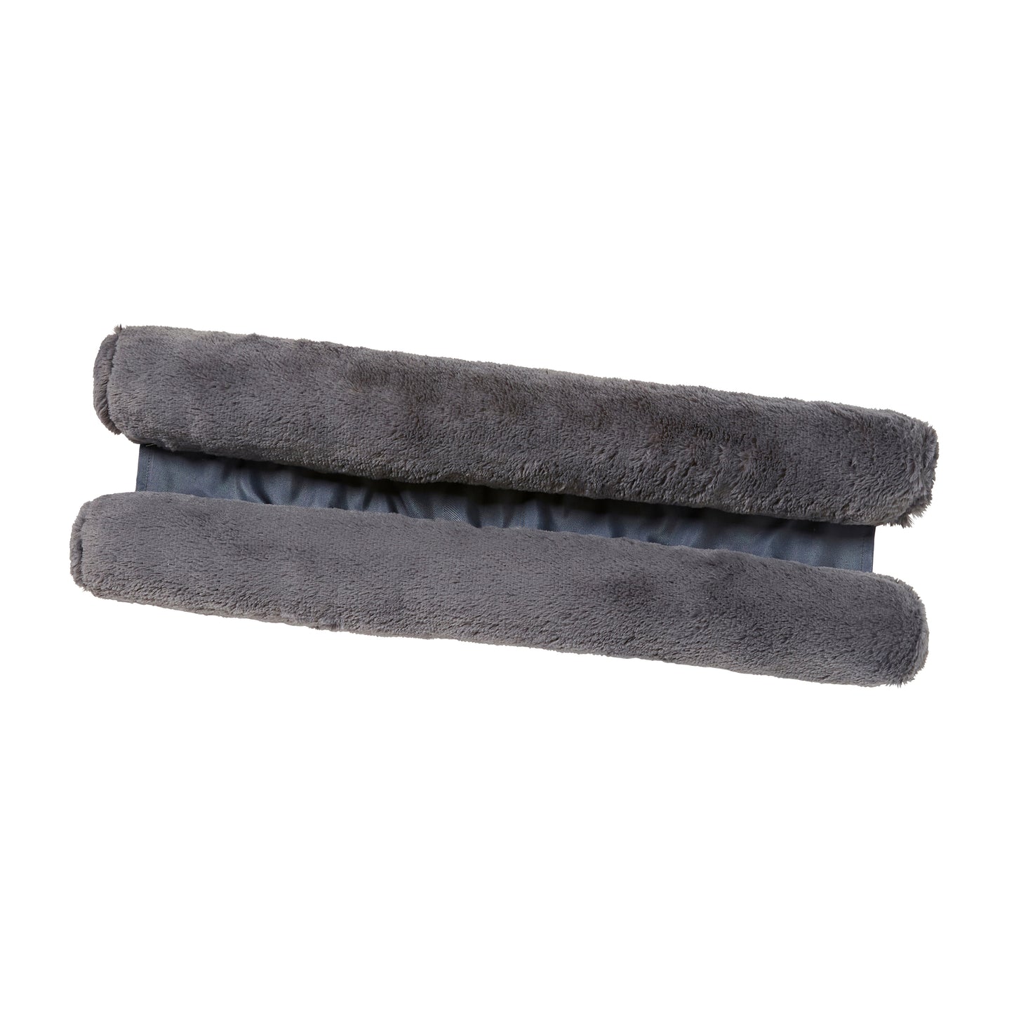 Catherine Lansfield Faux Fur Double-Sided Draught Excluder - Charcoal