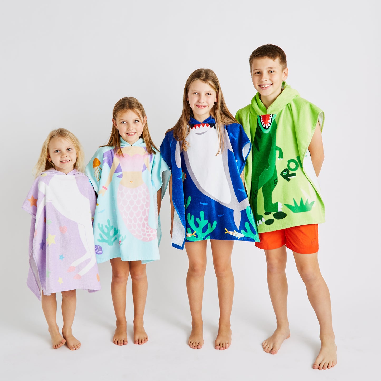 Catherine Lansfield Dinosaur Hooded Poncho Towel