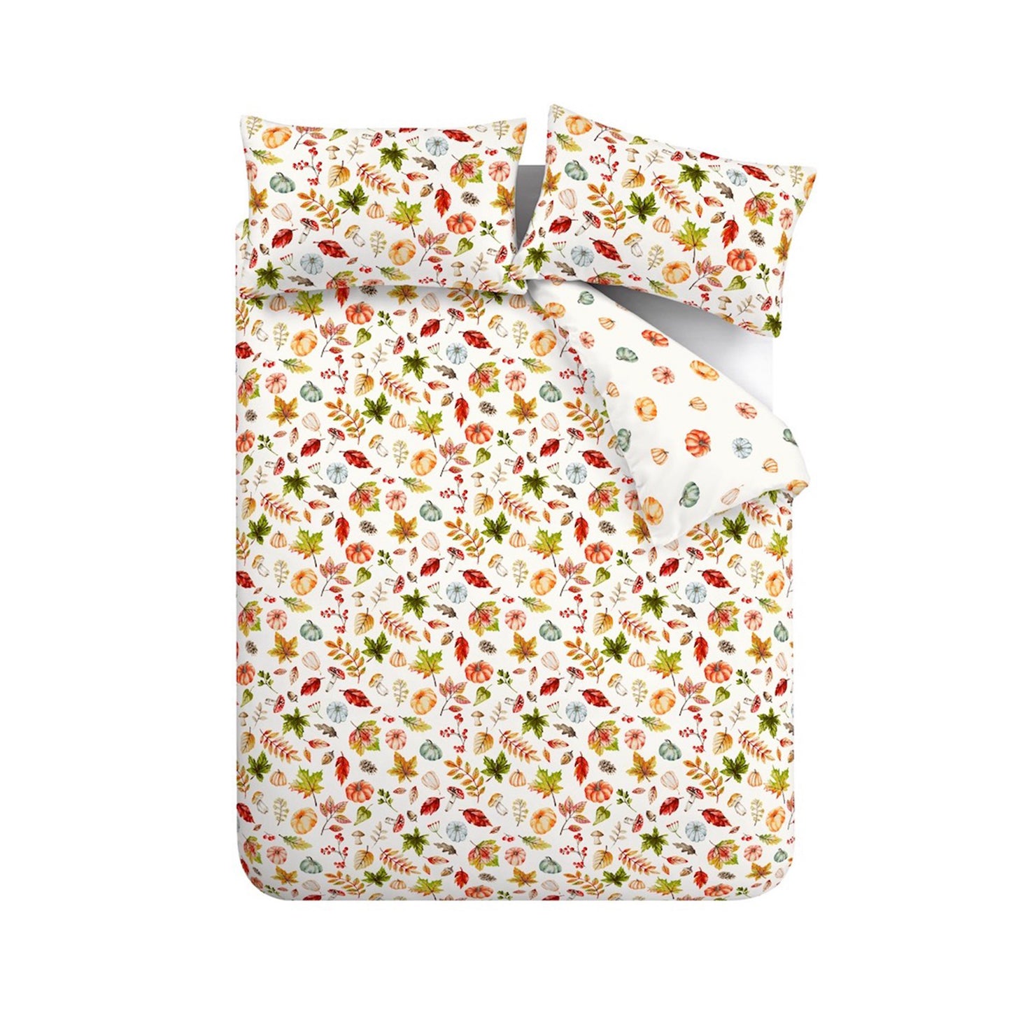 Catherine Lansfield Autumn Pumpkins Duvet Cover Set - Orange