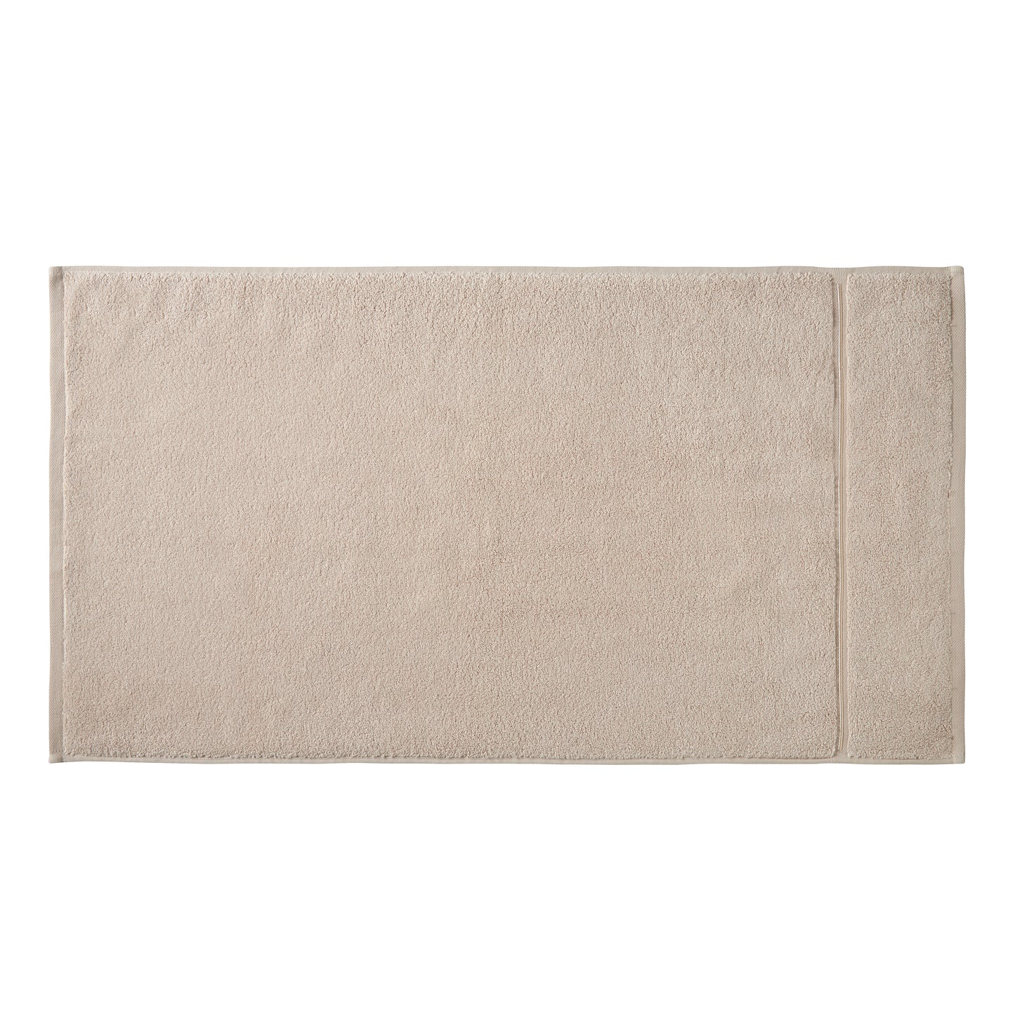Bianca Zero Twist Satin Stitch Bath Towels - Natural