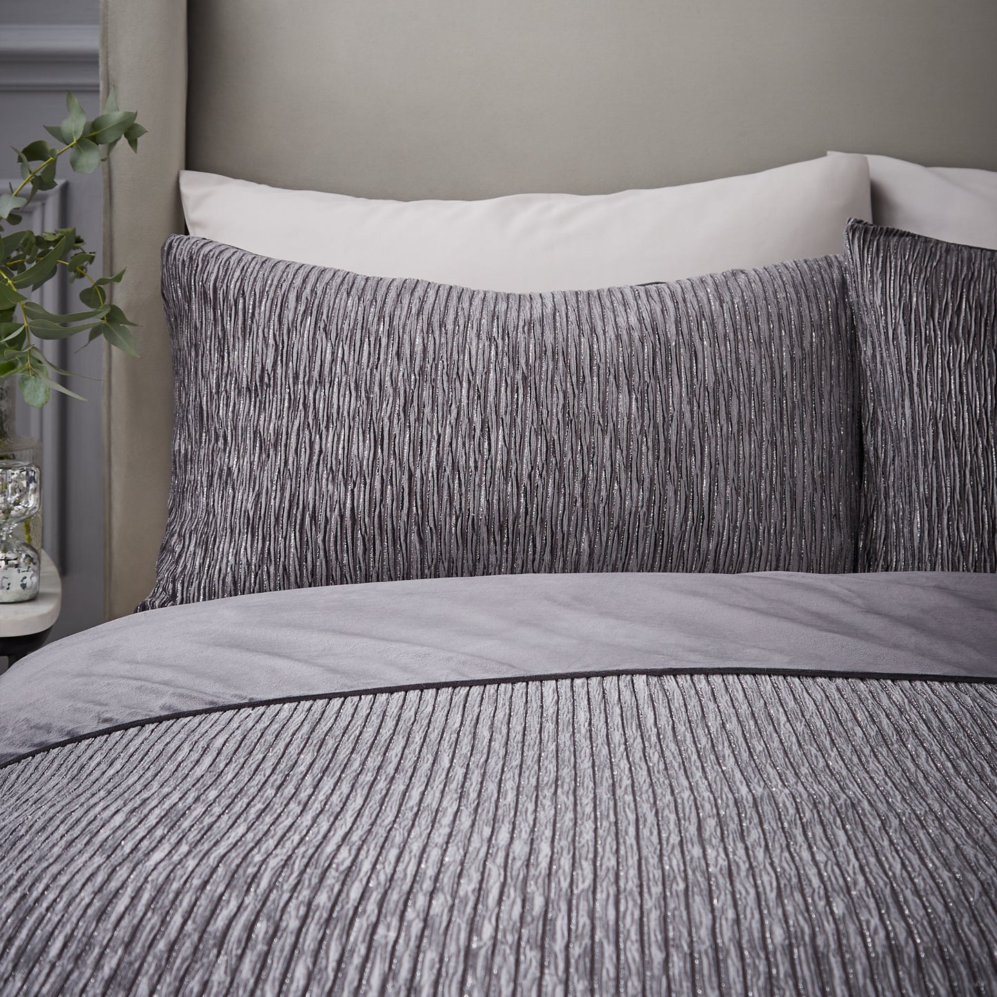 Catherine Lansfield Allure Sparkle Duvet Cover Set