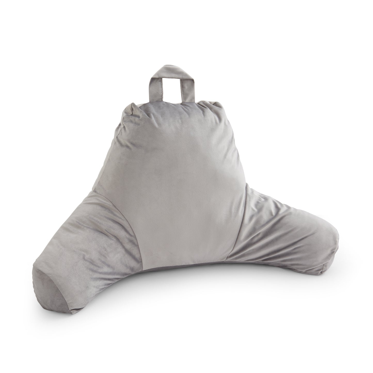 Catherine Lansfield Kingsley Matt Velvet Cuddle Filled Cushion - Silver