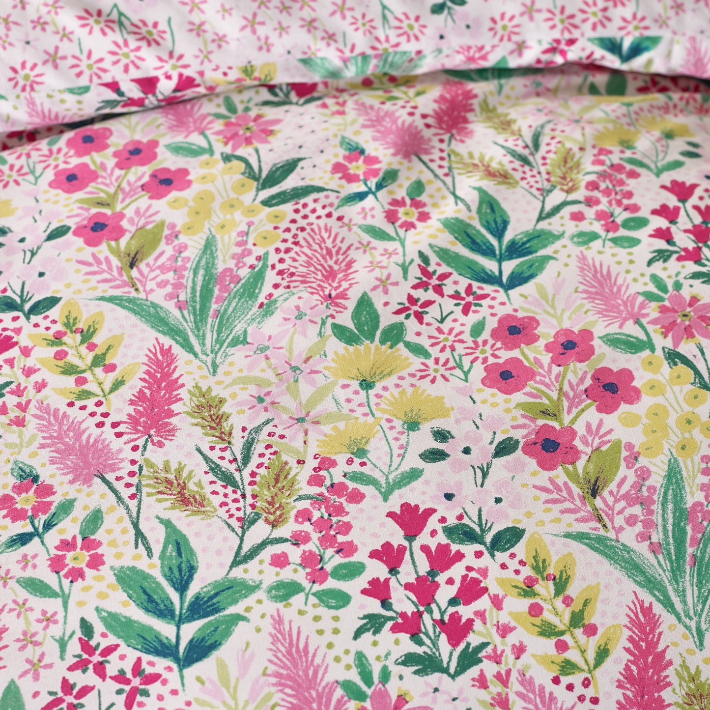Catherine Lansfield Tilly Floral Duvet Cover Set - Pink