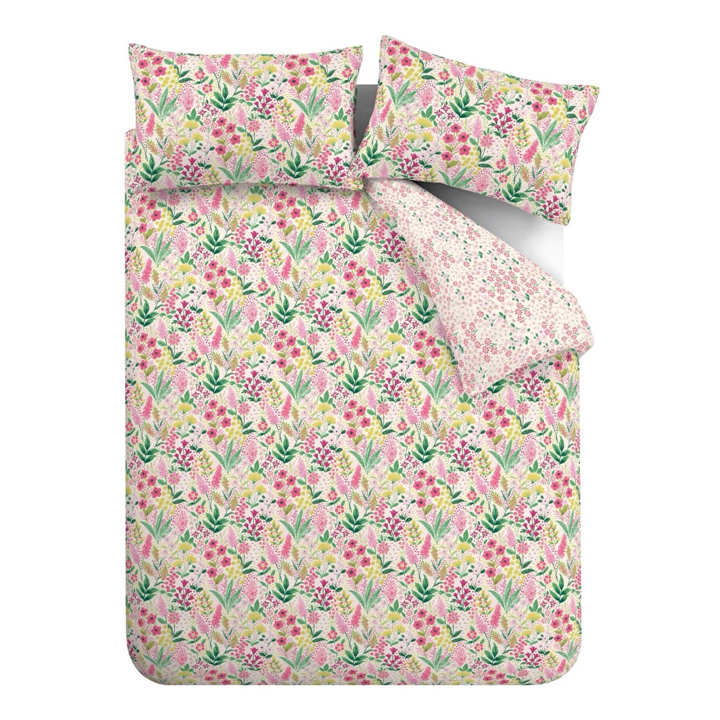 Catherine Lansfield Tilly Floral Duvet Cover Set - Pink