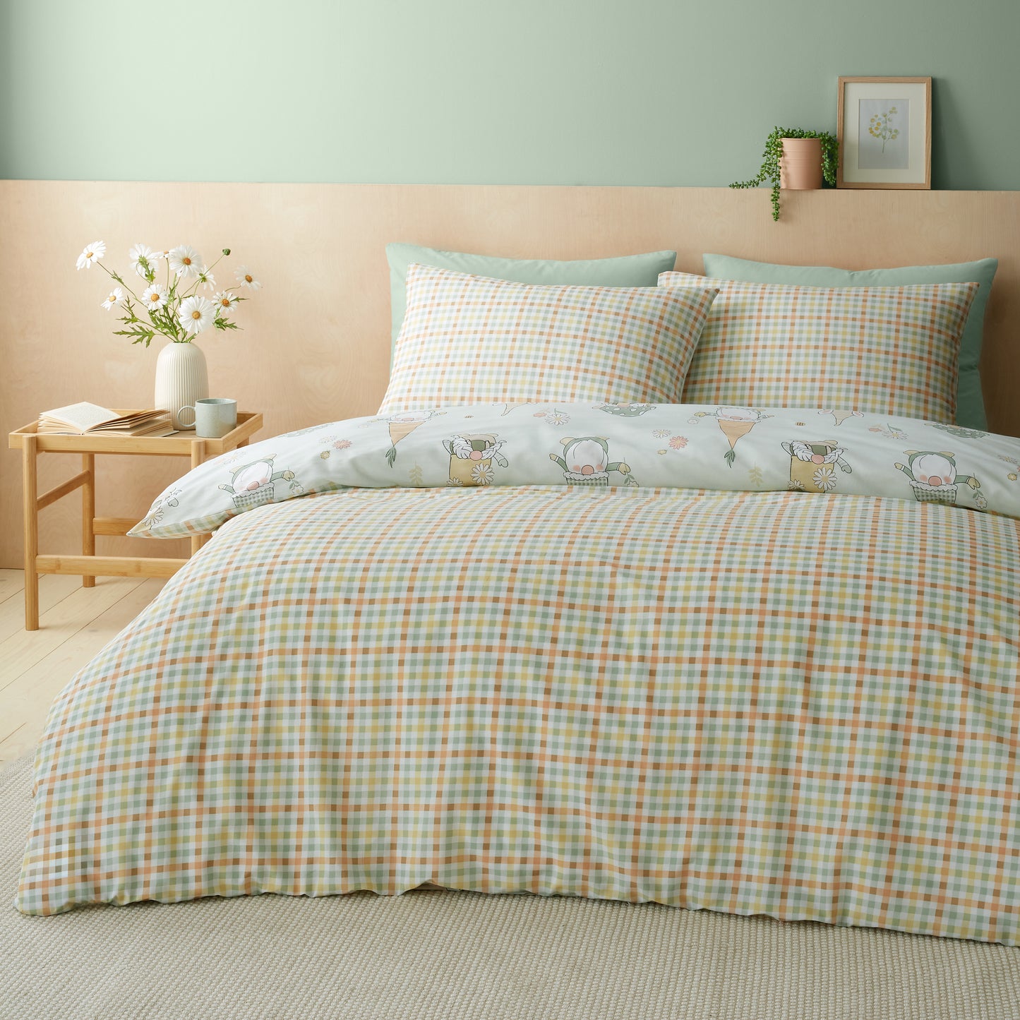 Catherine Lansfield Spring Gonks Duvet Cover Set