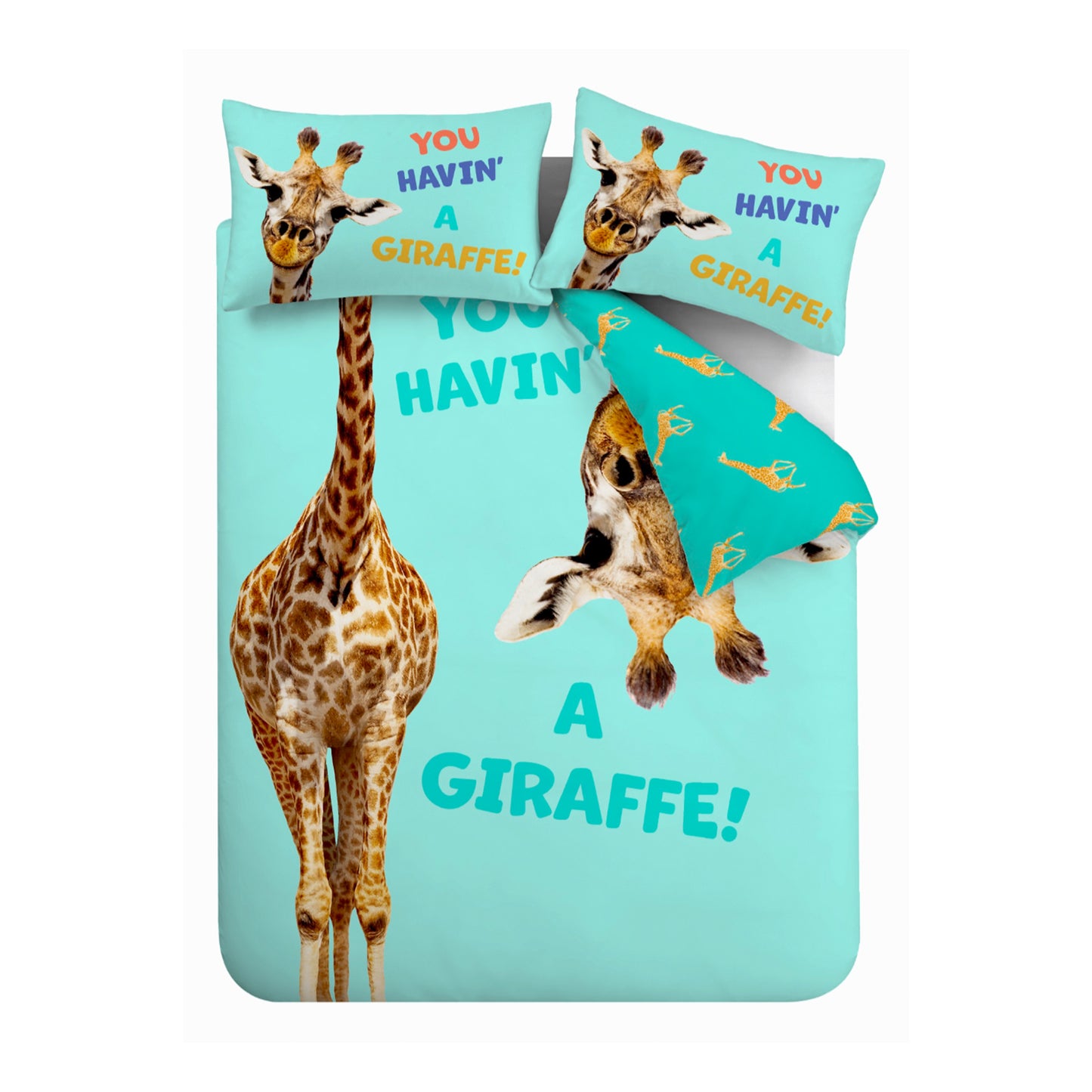 Catherine Lansfield Havin A Giraffe Duvet Cover Set