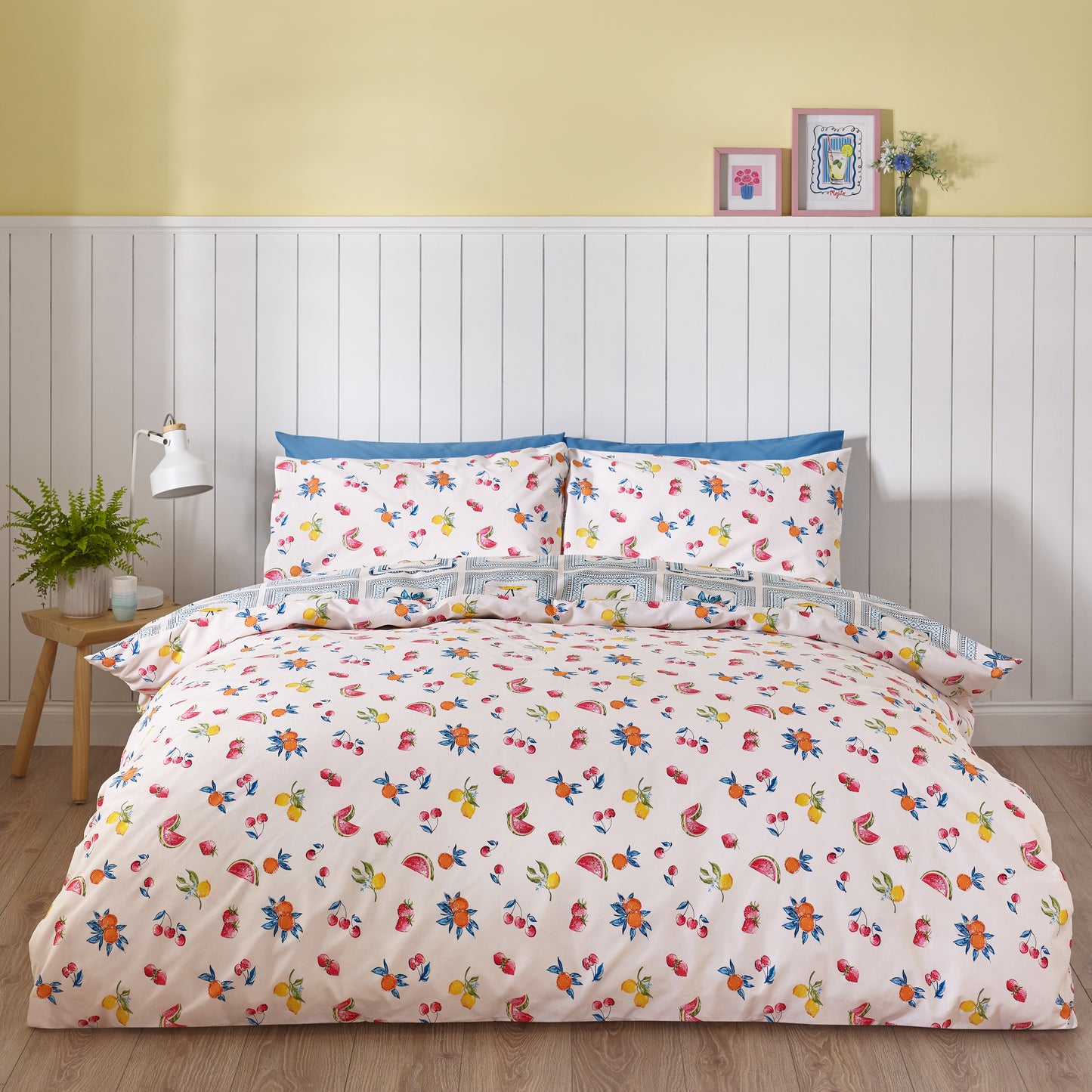 Catherine Lansfield Riviera Tiles Duvet Cover Set