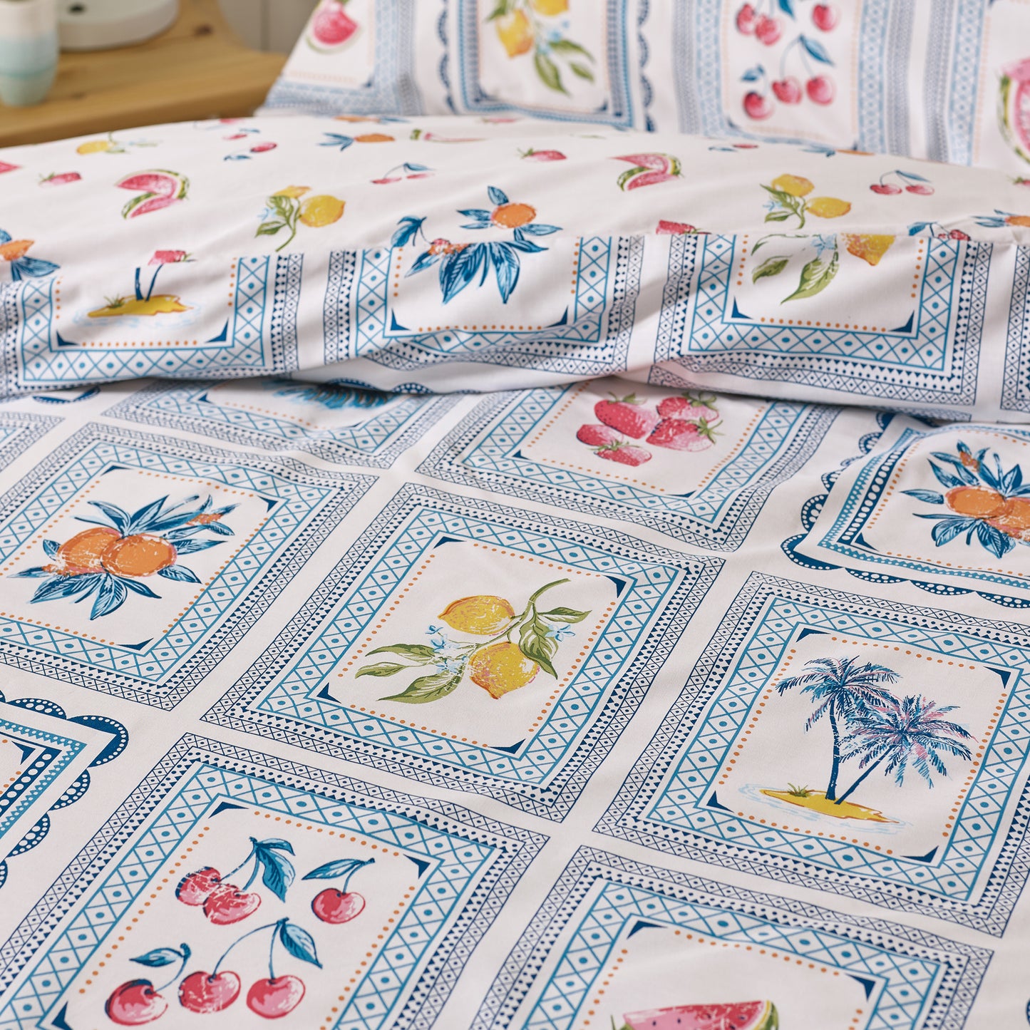 Catherine Lansfield Riviera Tiles Duvet Cover Set