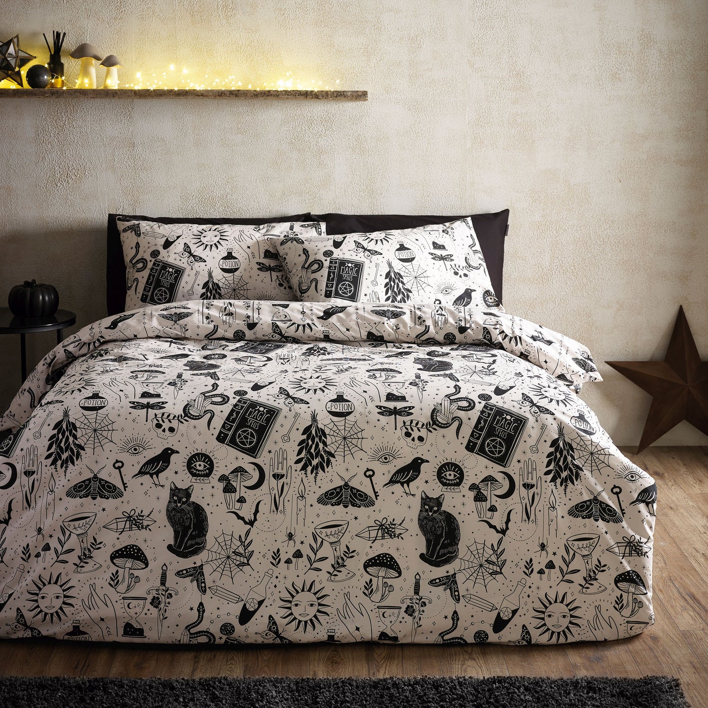 Catherine Lansfield Enchanted Witchcraft Duvet Cover Set