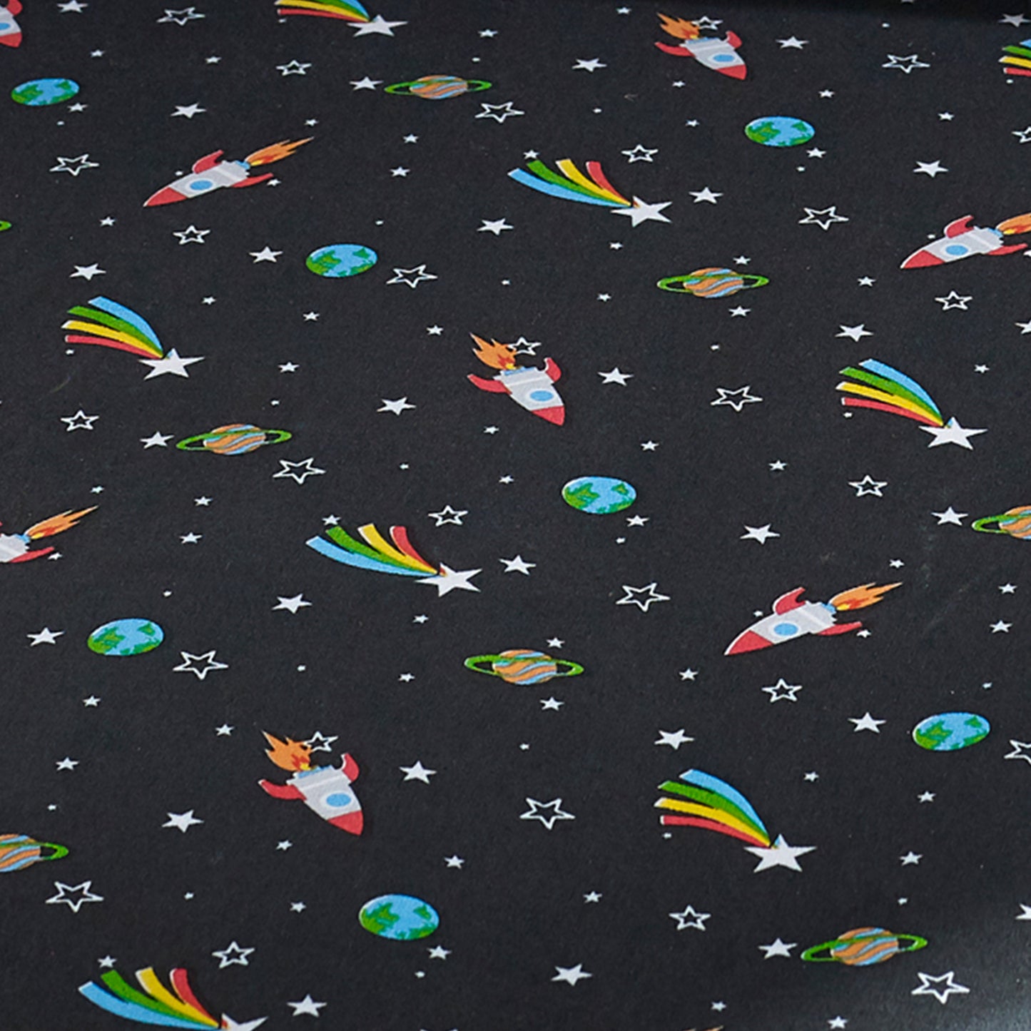 Catherine Lansfield Rainbow Rockets Fitted Sheet