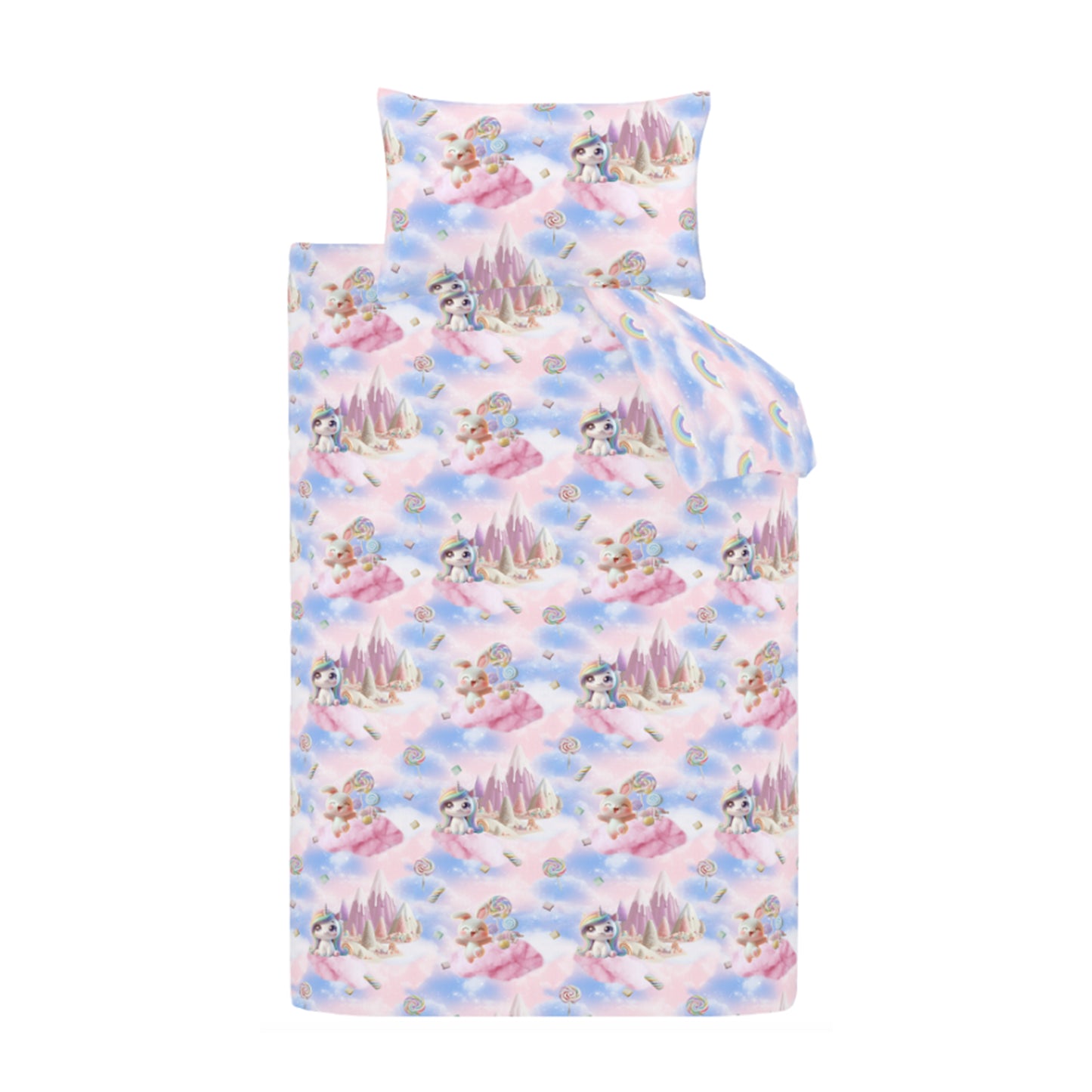 Catherine Lansfield Candy Unicorn Duvet Cover Set