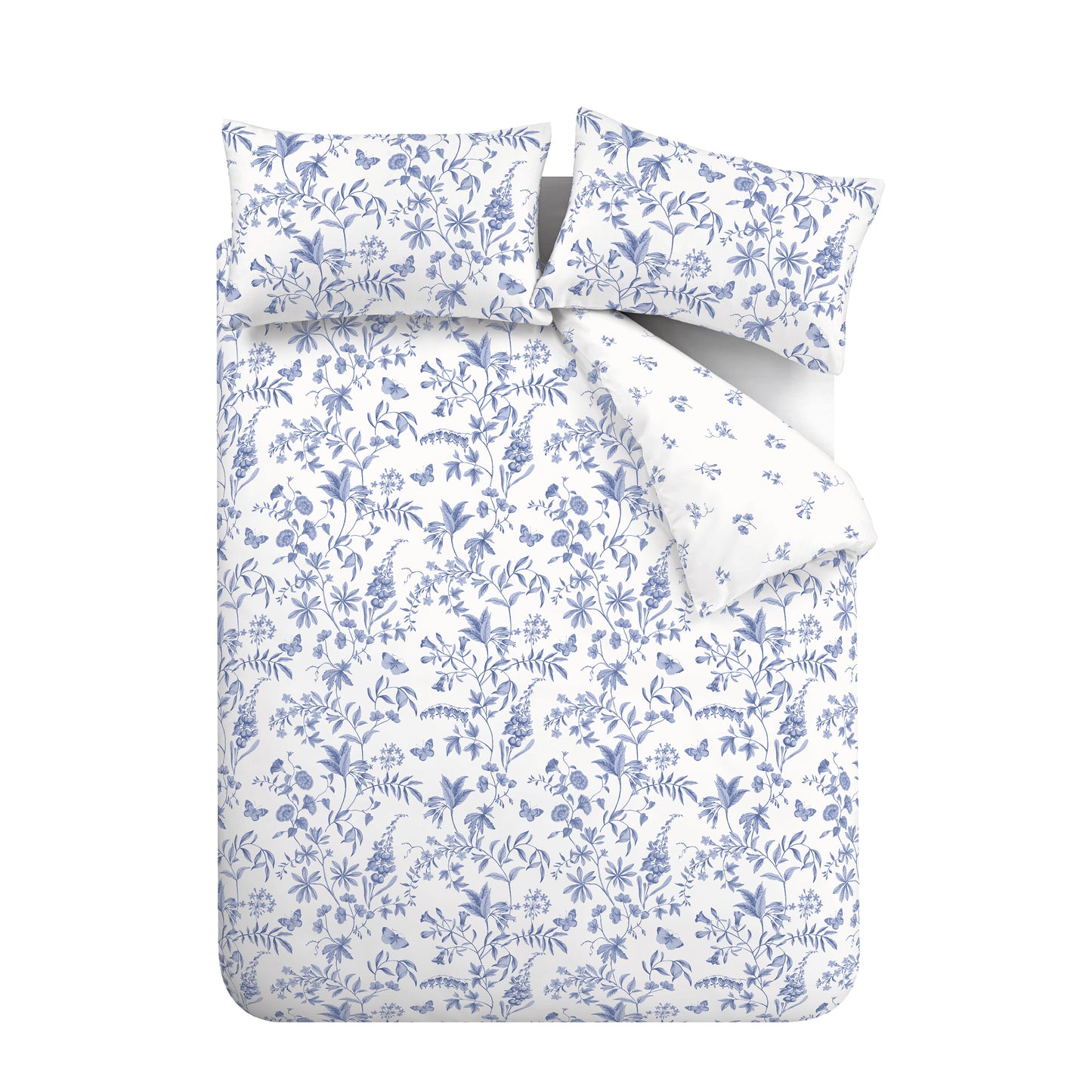 Bianca Thea Floral Duvet Cover Set - Blue