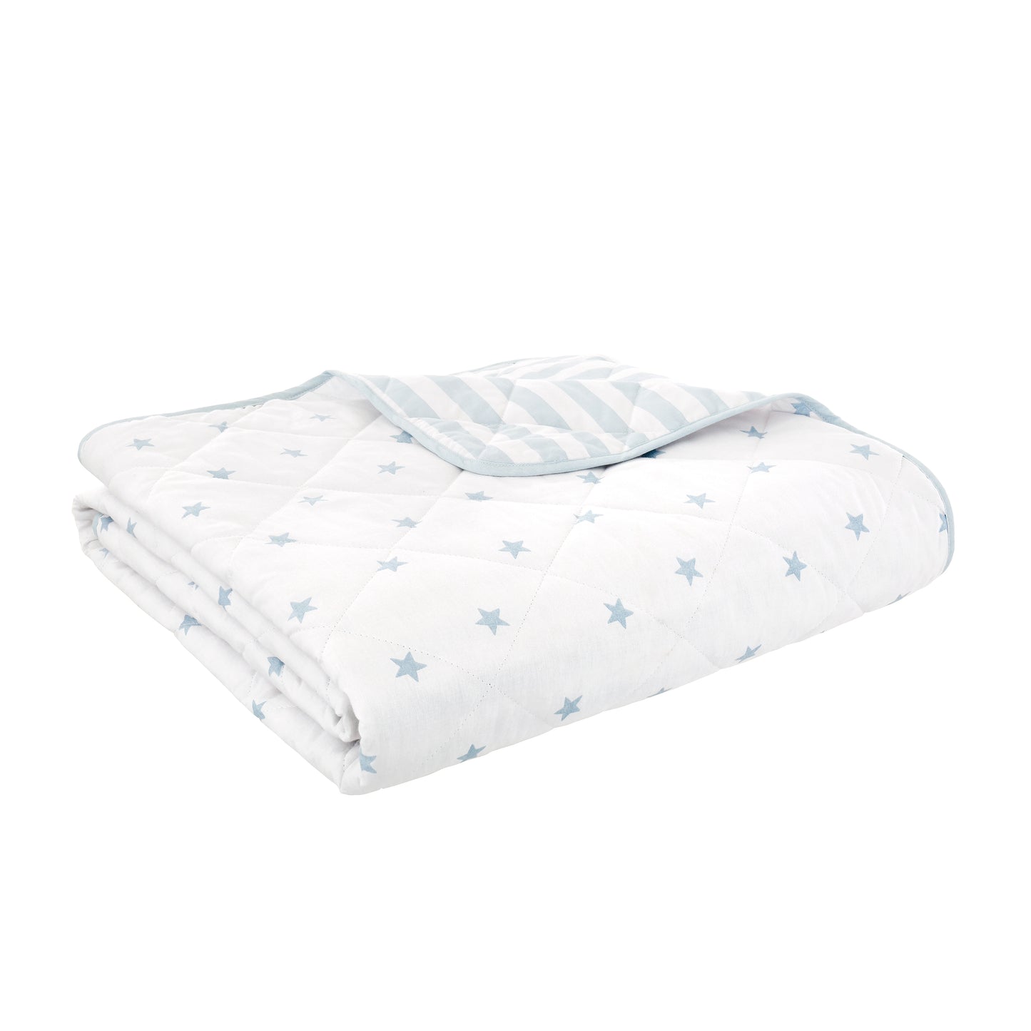 Bianca Mini Stars & Stripes Bedspread - Blue