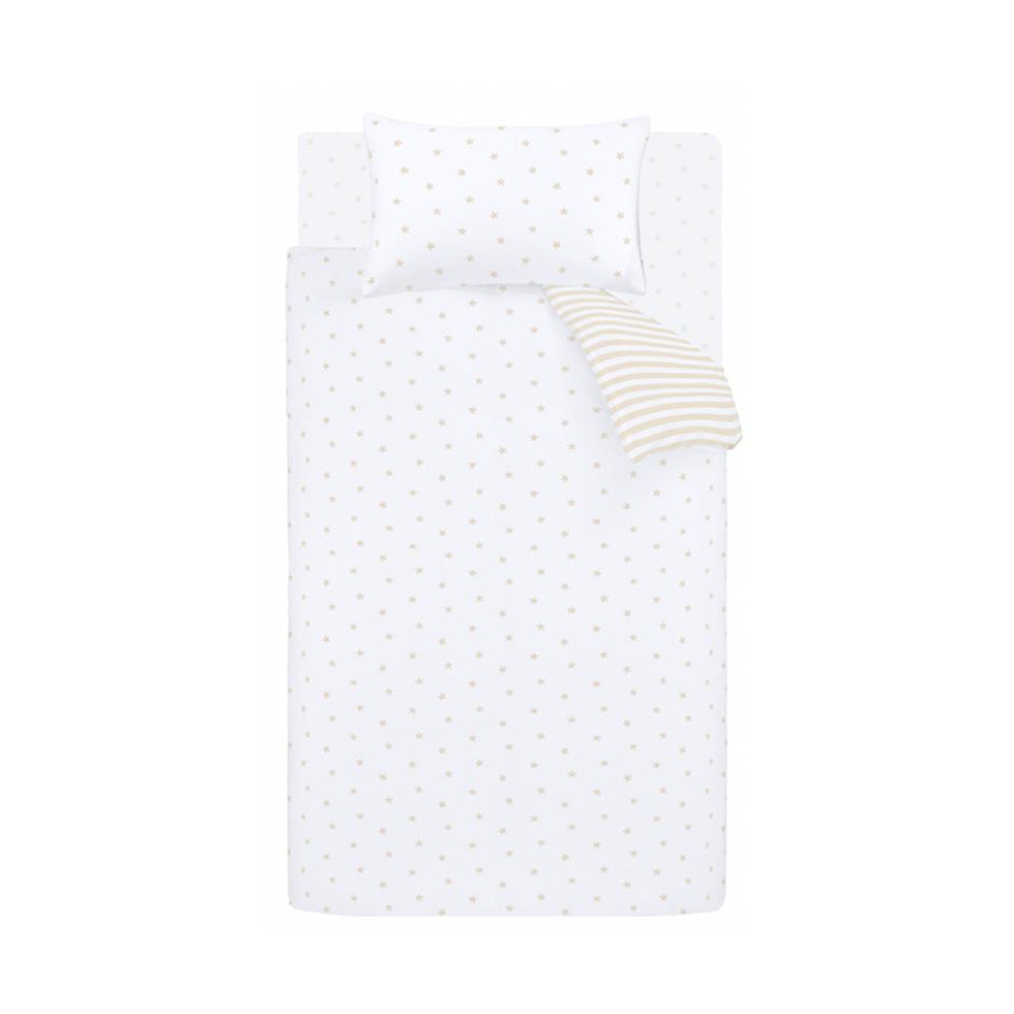 Bianca Mini Stars & Stripes Duvet Cover Set - Natural