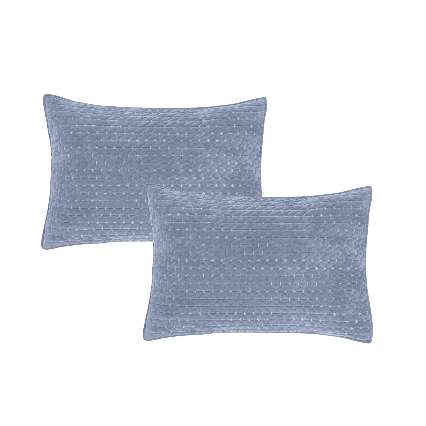 Bianca Attica Velvet Bedspread - Blue