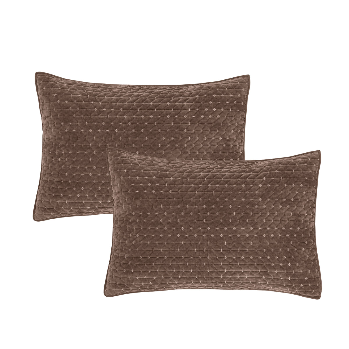 Bianca Attica Velvet Bedspread - Chocolate