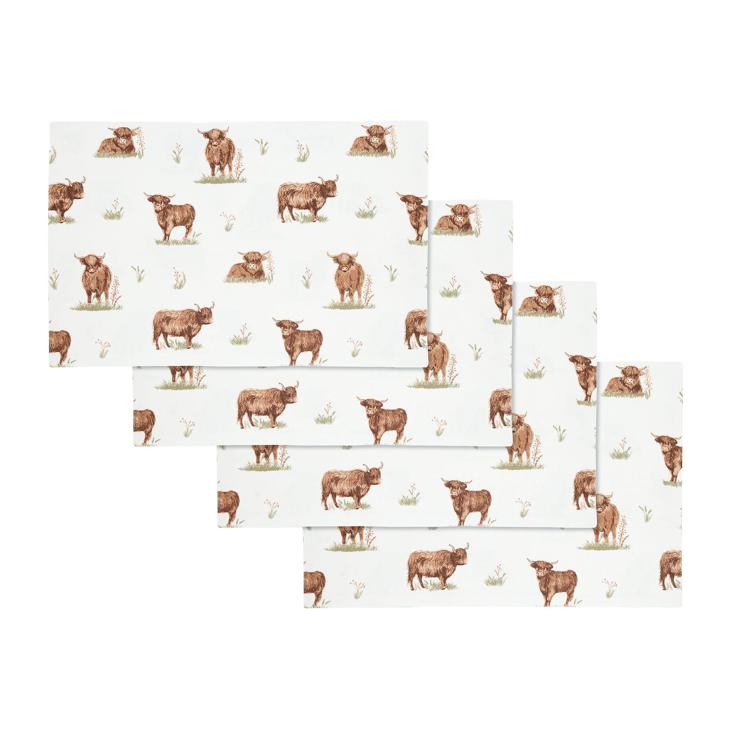 Catherine Lansfield Angus Highland Cow Placemats (Pack of 4)