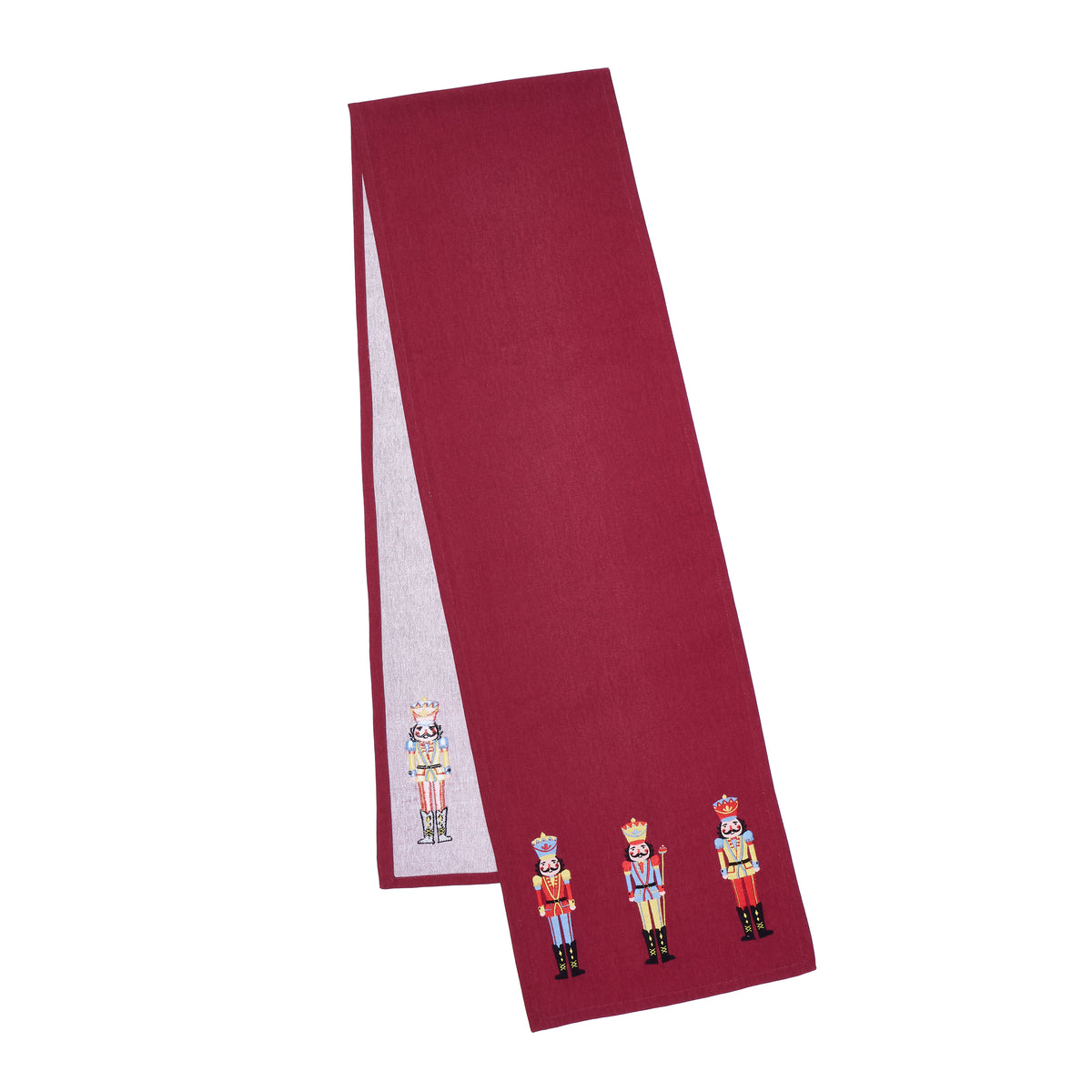 Catherine Lansfield Christmas Nutcracker Table Runner - Plum