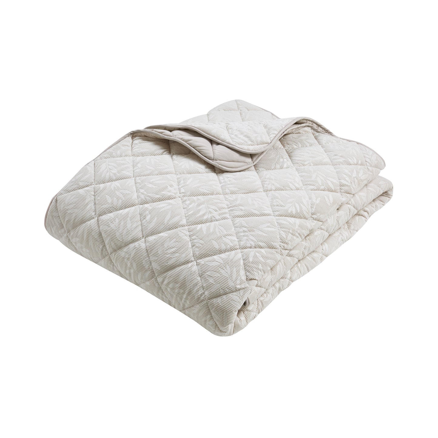 Catherine Lansfield Corded Leaves Bedspread