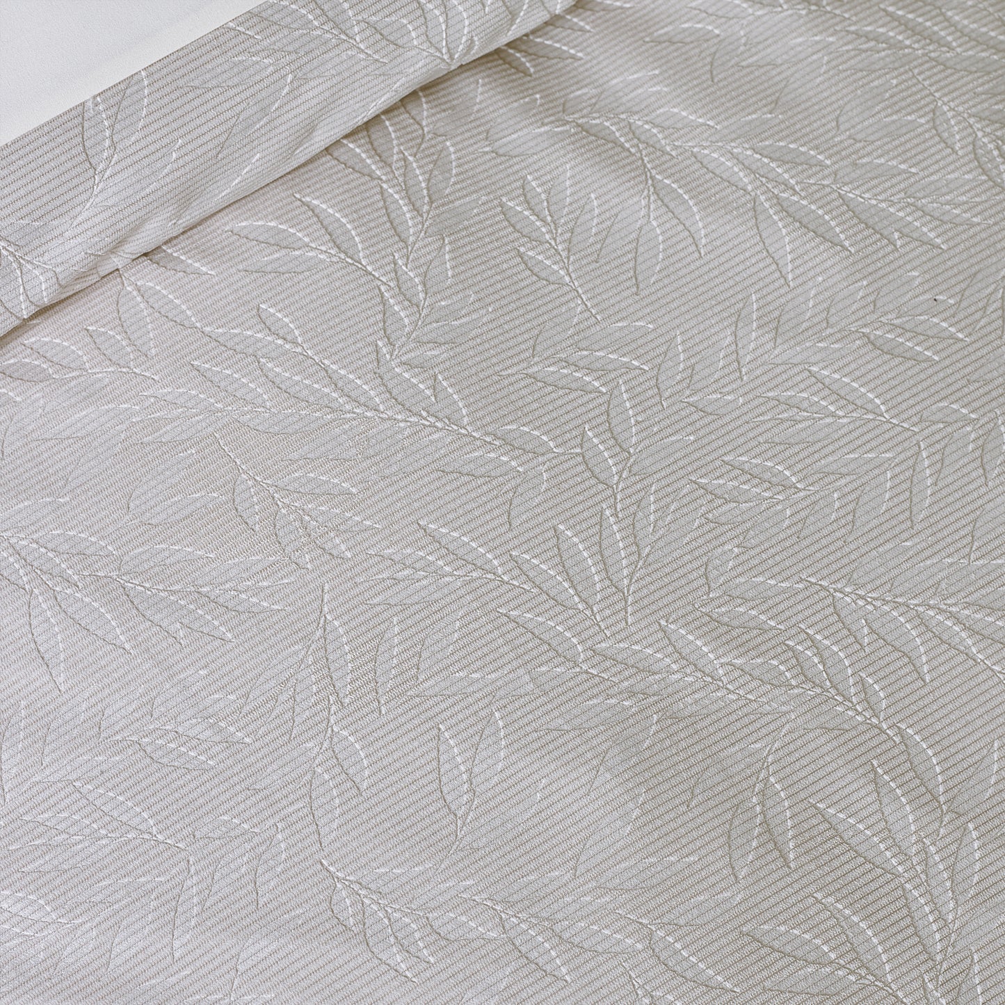 Catherine Lansfield Corded Leaves Duvet Cover Set