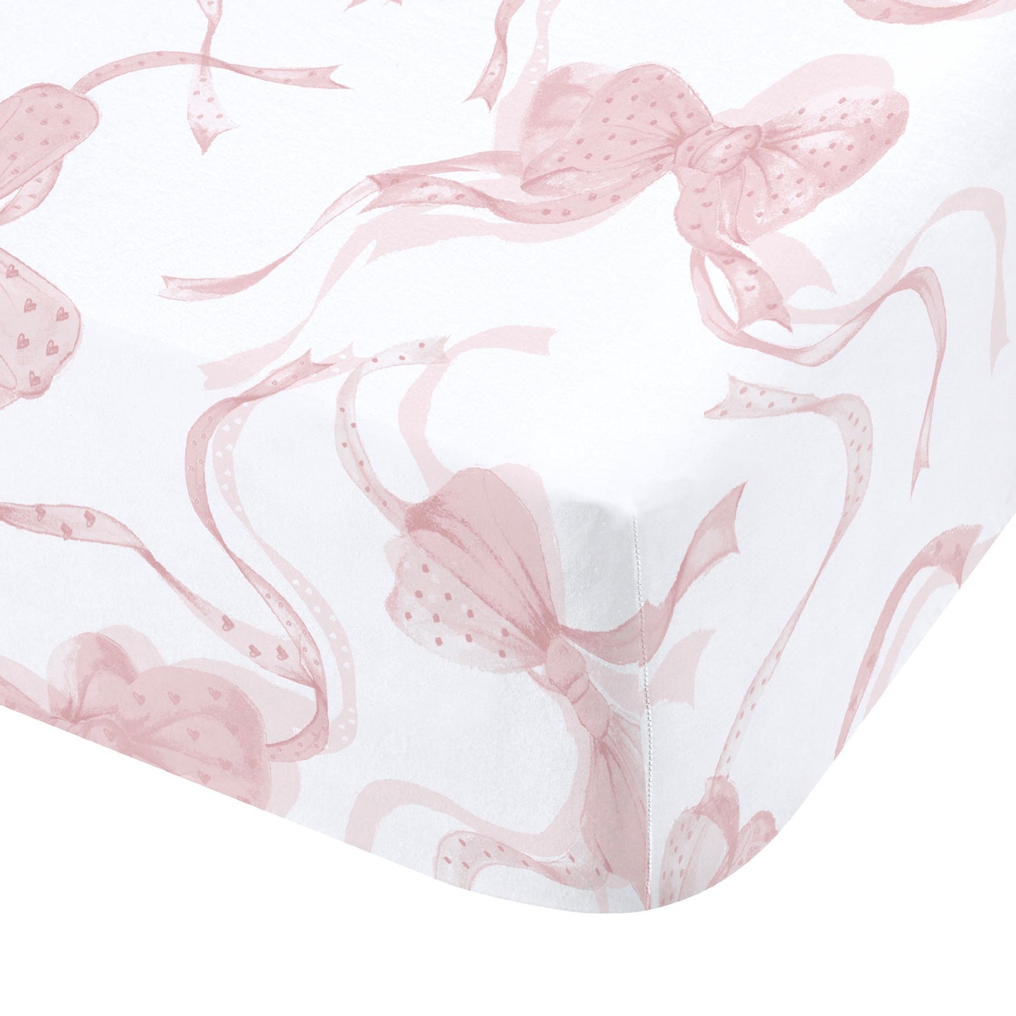 Catherine Lansfield Bow Embroidery Fitted Sheet