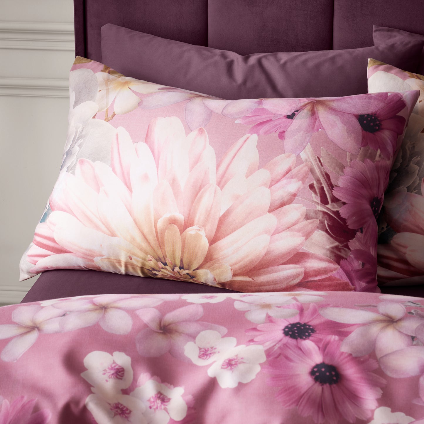 RHS x Catherine Lansfield Rosemoor Floral Duvet Cover Set