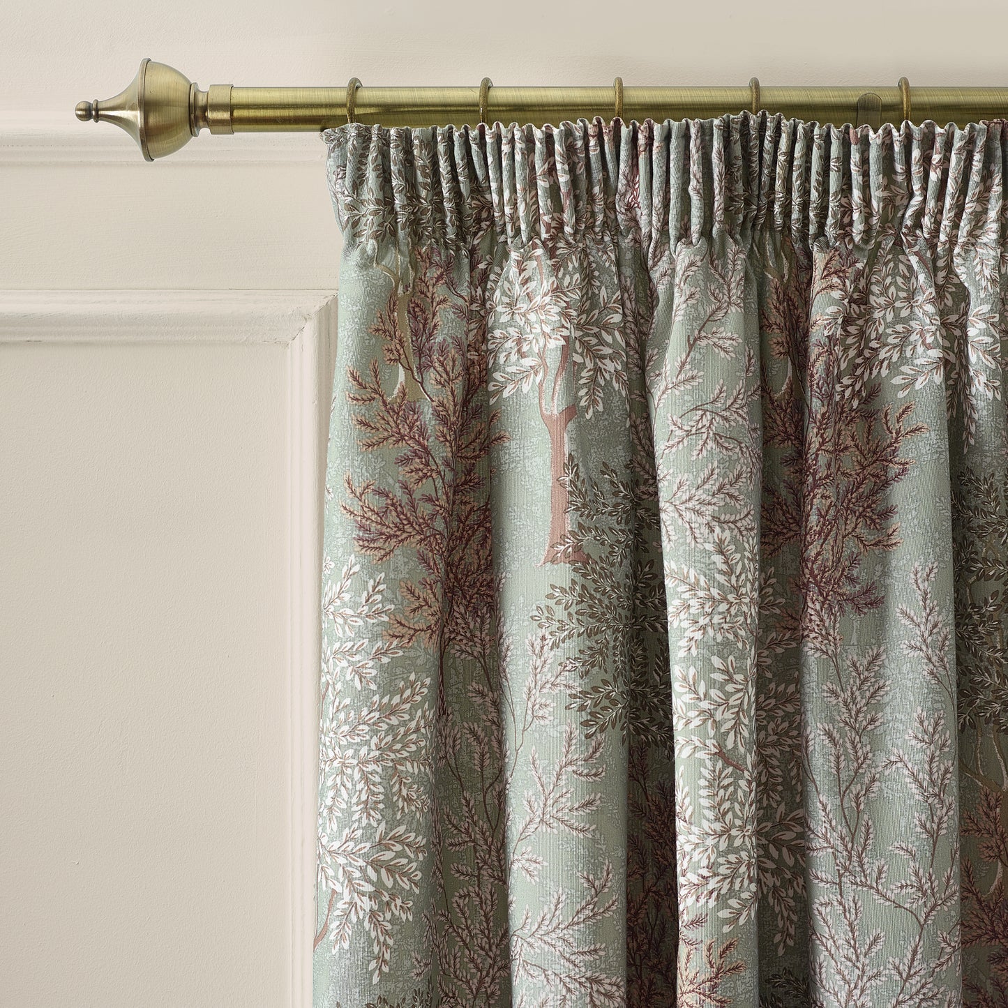 Catherine Lansfield Woodland Trees Pencil Pleat Curtains