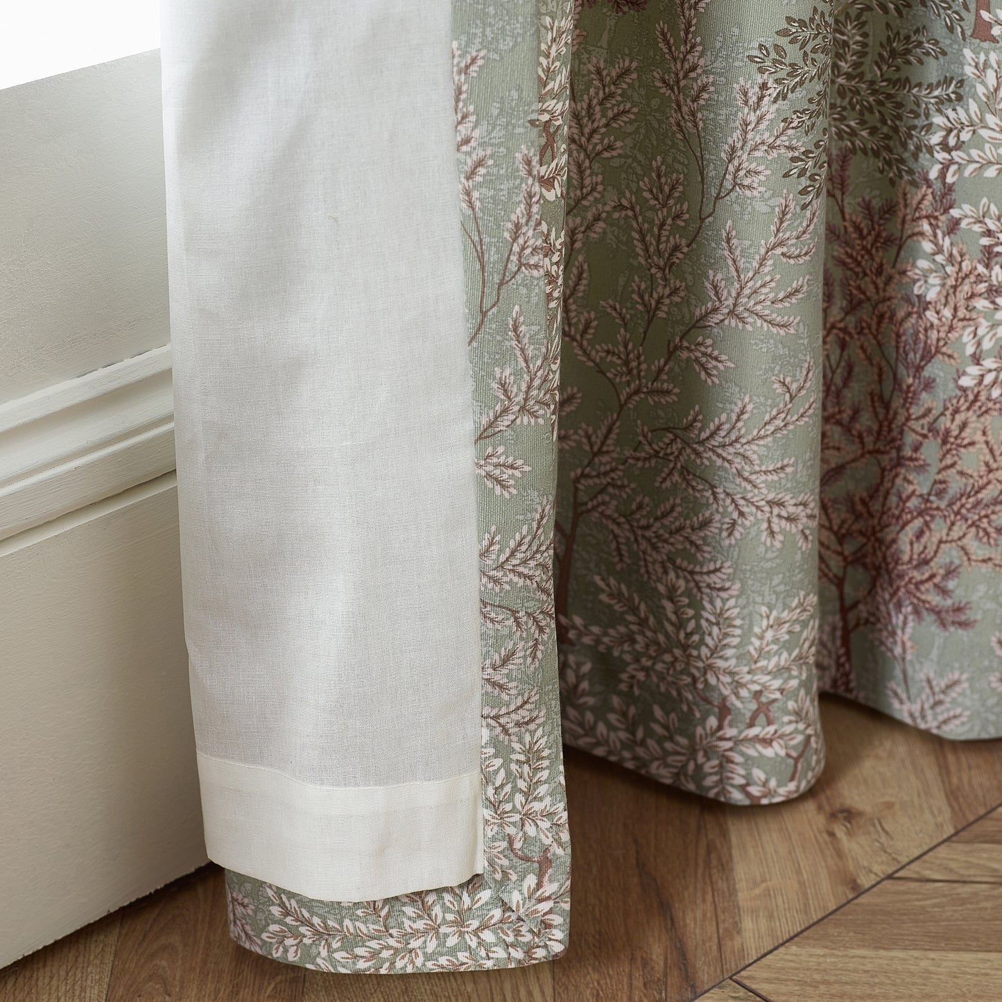 Catherine Lansfield Woodland Trees Pencil Pleat Curtains