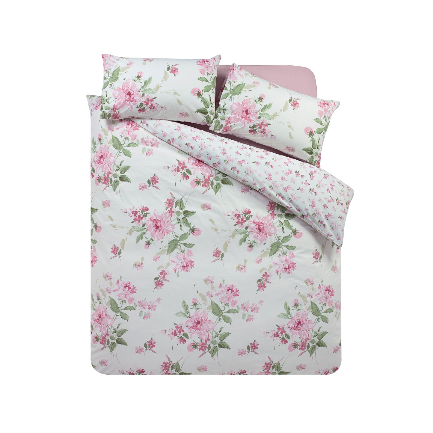 Catherine Lansfield Avebury Floral Duvet Cover Set - Cream